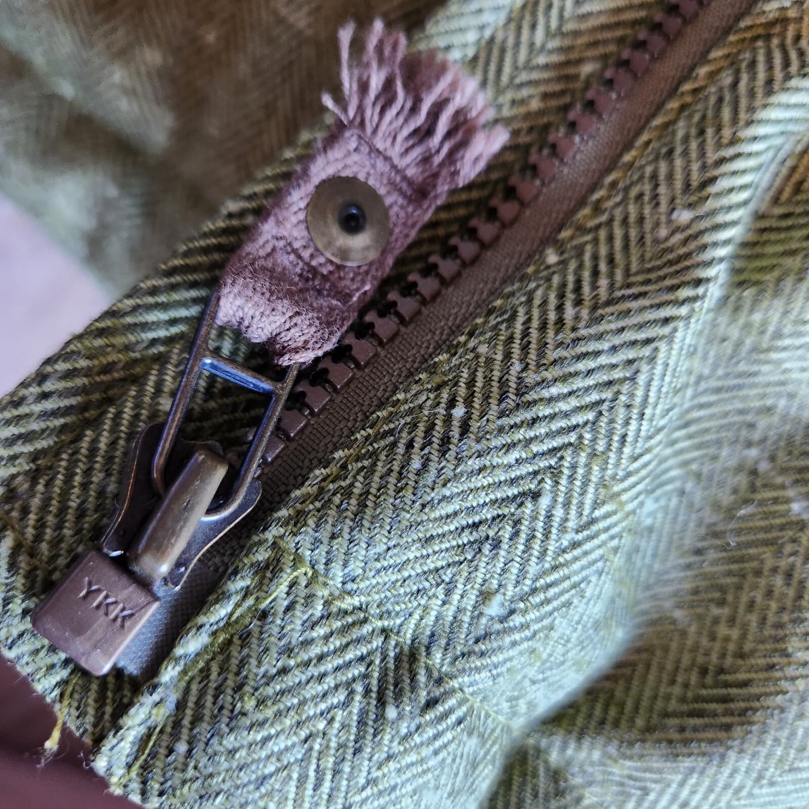 Obermeyer Tweaked Ski Winter Hood Jacket Insulated Herringbone Green Brown Sz.7 - Thumbnail 11