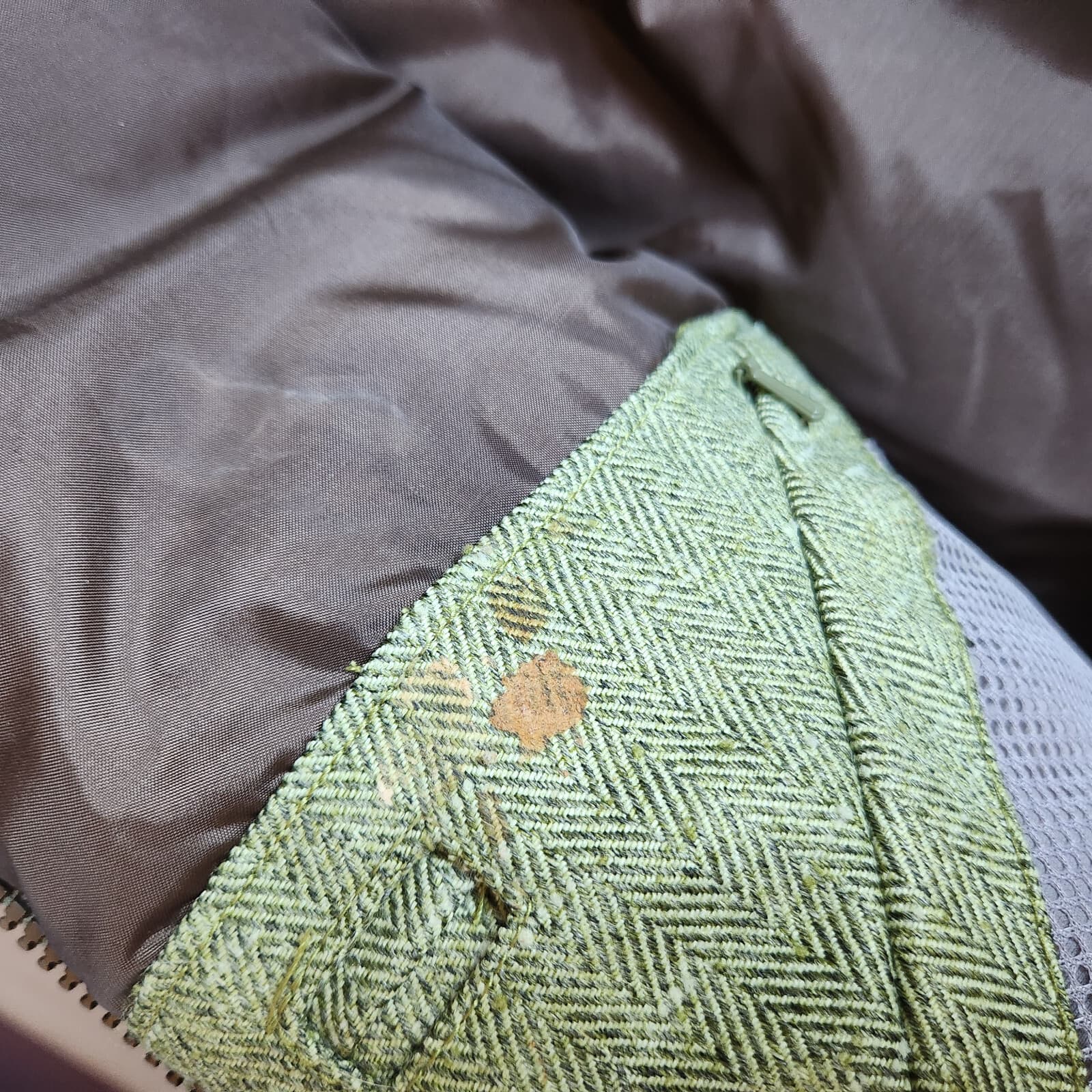 Obermeyer Tweaked Ski Winter Hood Jacket Insulated Herringbone Green Brown Sz.7 - Thumbnail 17