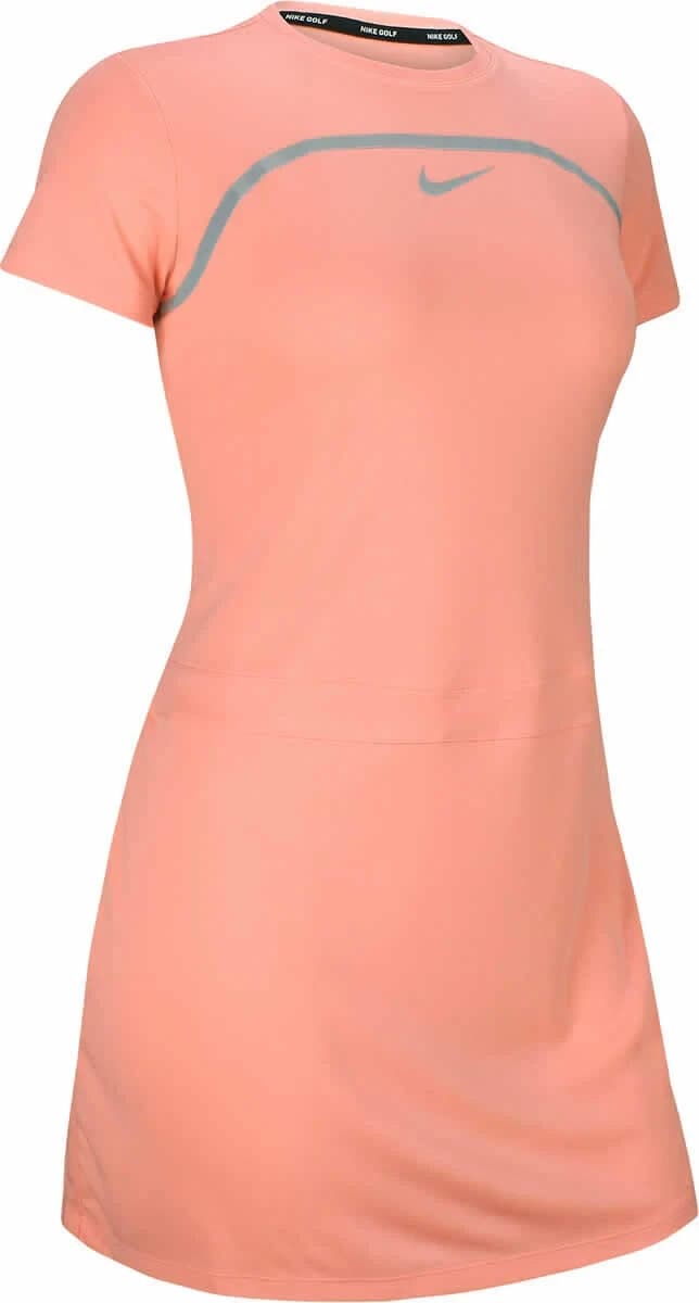 Nike Dri-Fit Mini Goft Dress Crew-Neck Short Sleeve Knit Polyester Pink Women S - Thumbnail 5