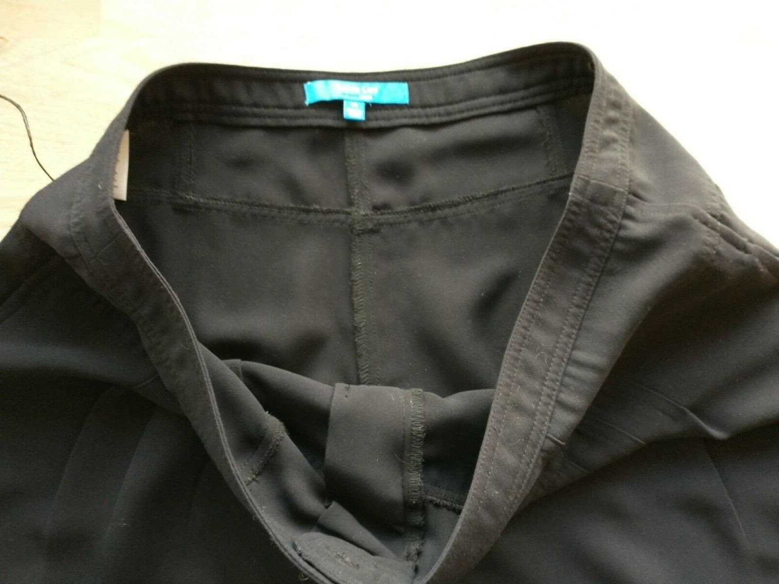Derek Lam Women Knit Crop Pants Pleat-Front Pockets Zip Black Sz.14 - Thumbnail 4
