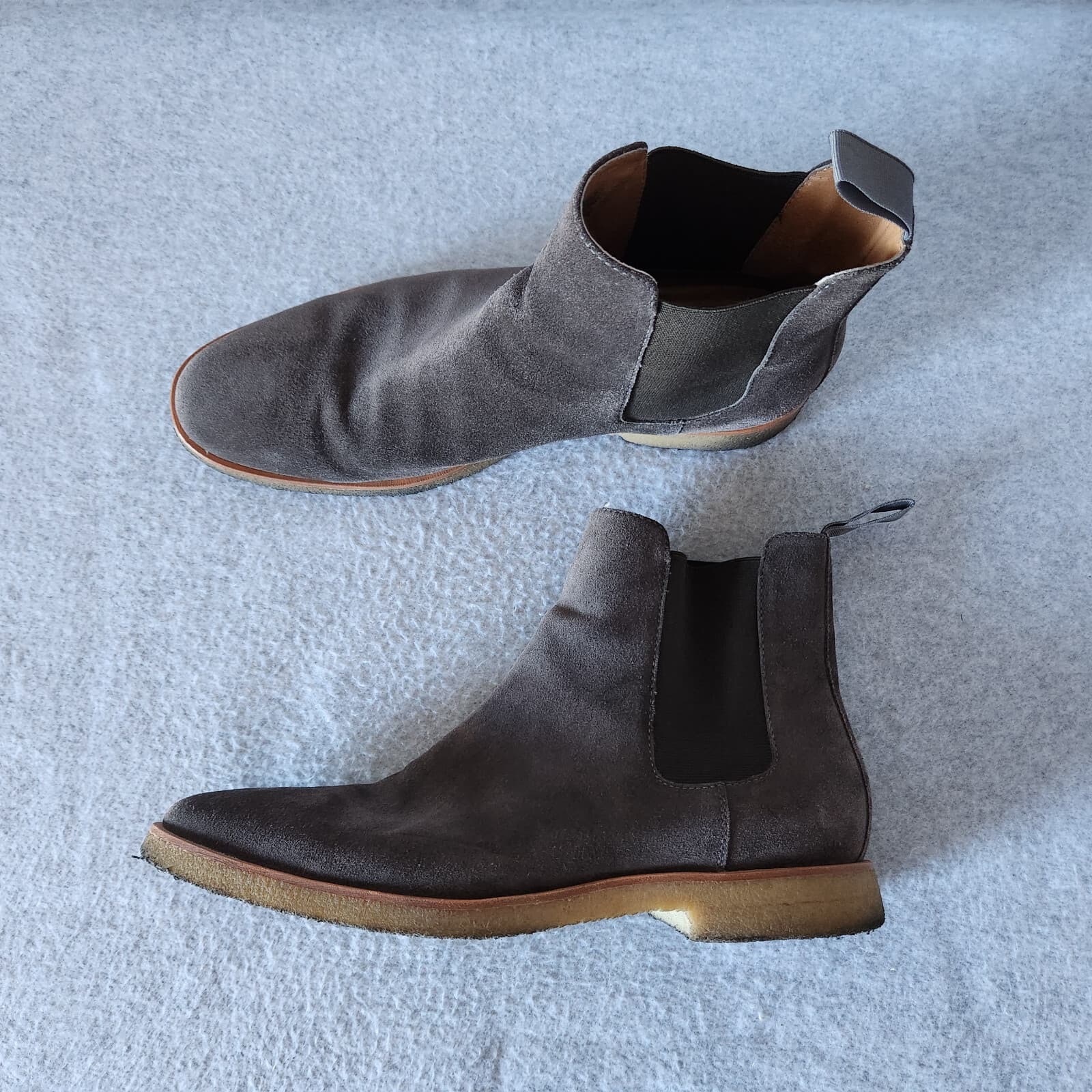 New Republic Mark McNairy Suede Men's US12 Sonoma Chelsea Boots Crepe Sole Brown - Thumbnail 2