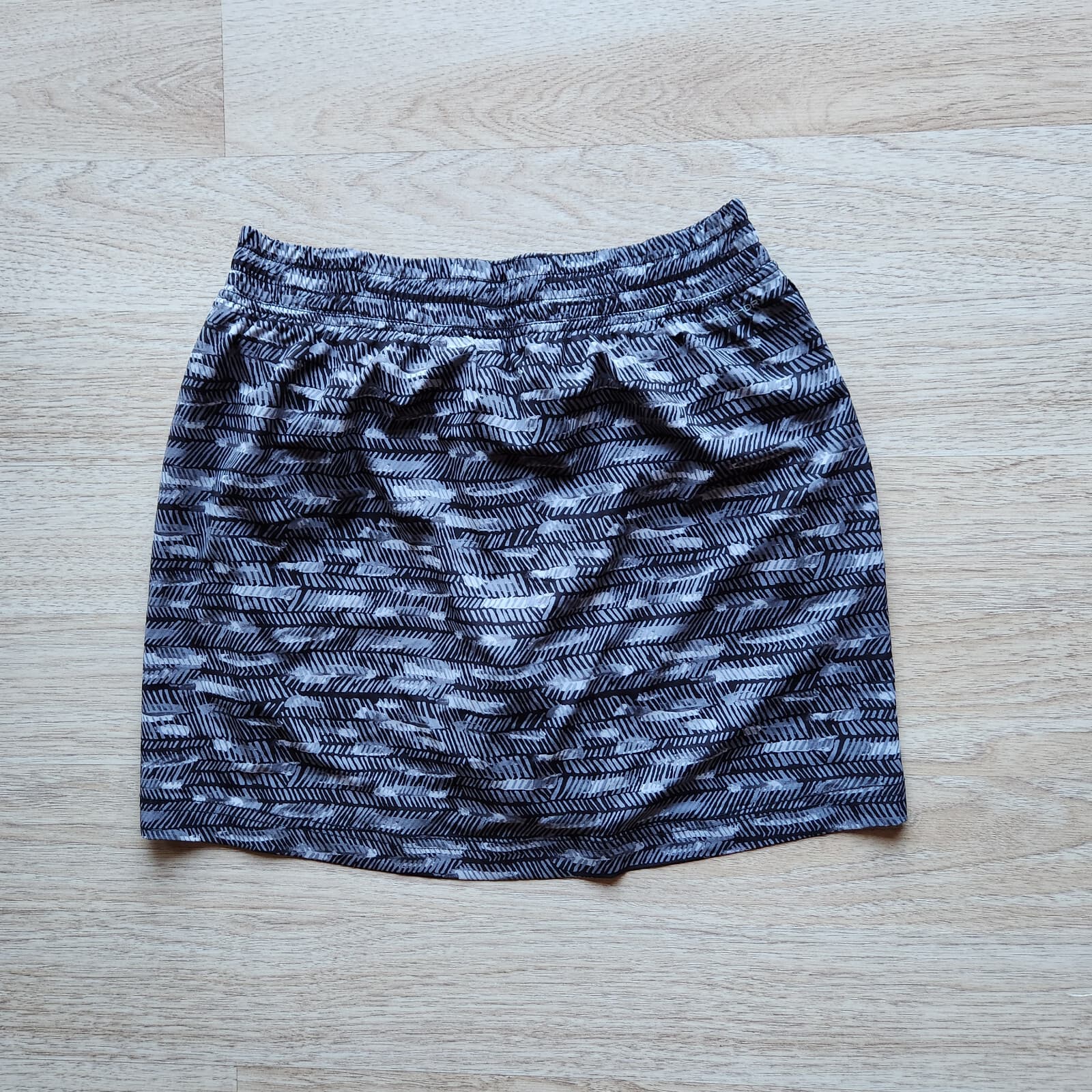 The Nort Face Flashdry Faux Wrap Active Skort Elastic Waist Black Grey Women S - Thumbnail 4