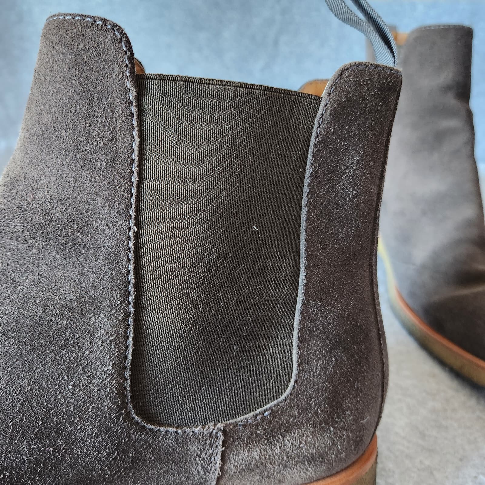 New Republic Mark McNairy Suede Men's US12 Sonoma Chelsea Boots Crepe Sole Brown - Thumbnail 9