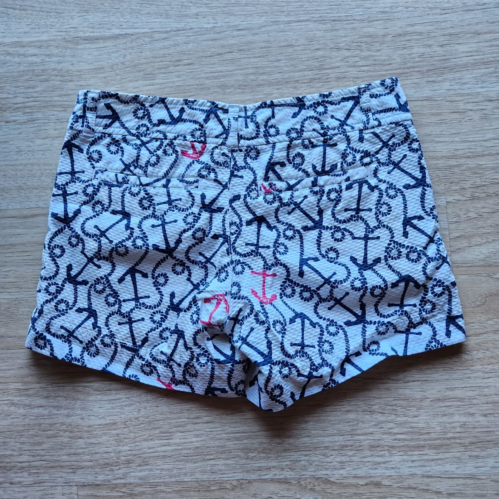 Lilly Pulitzer Callahan Anchors Shorts Multi Ahoy There Blue White Women Sz.2 - Thumbnail 4