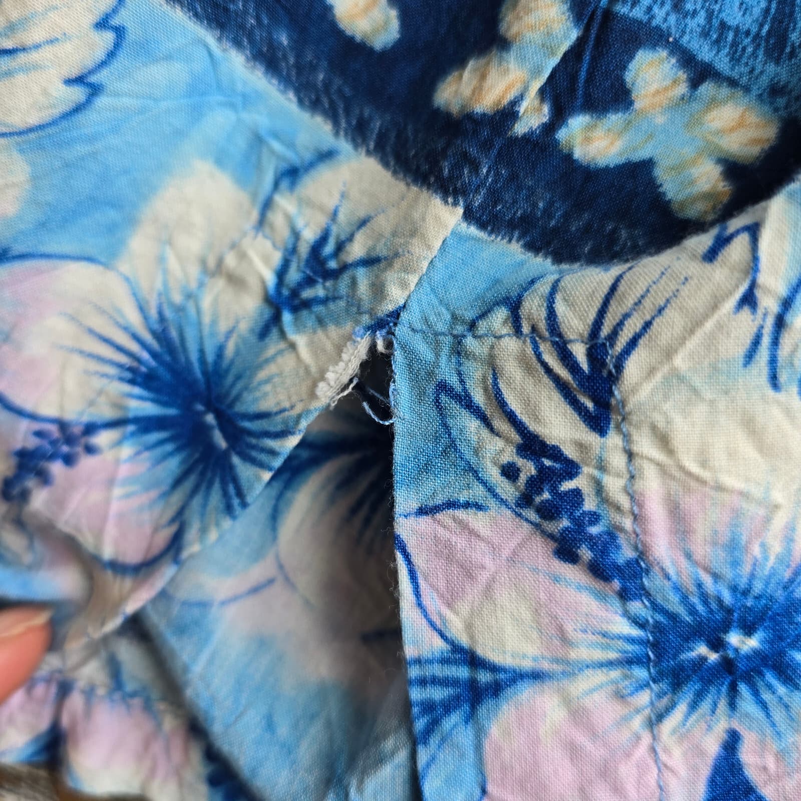 Jams World Tropical Floral Beach Hawaii Shift Dress Sleeveless Blubiscus Sz.M - Thumbnail 14