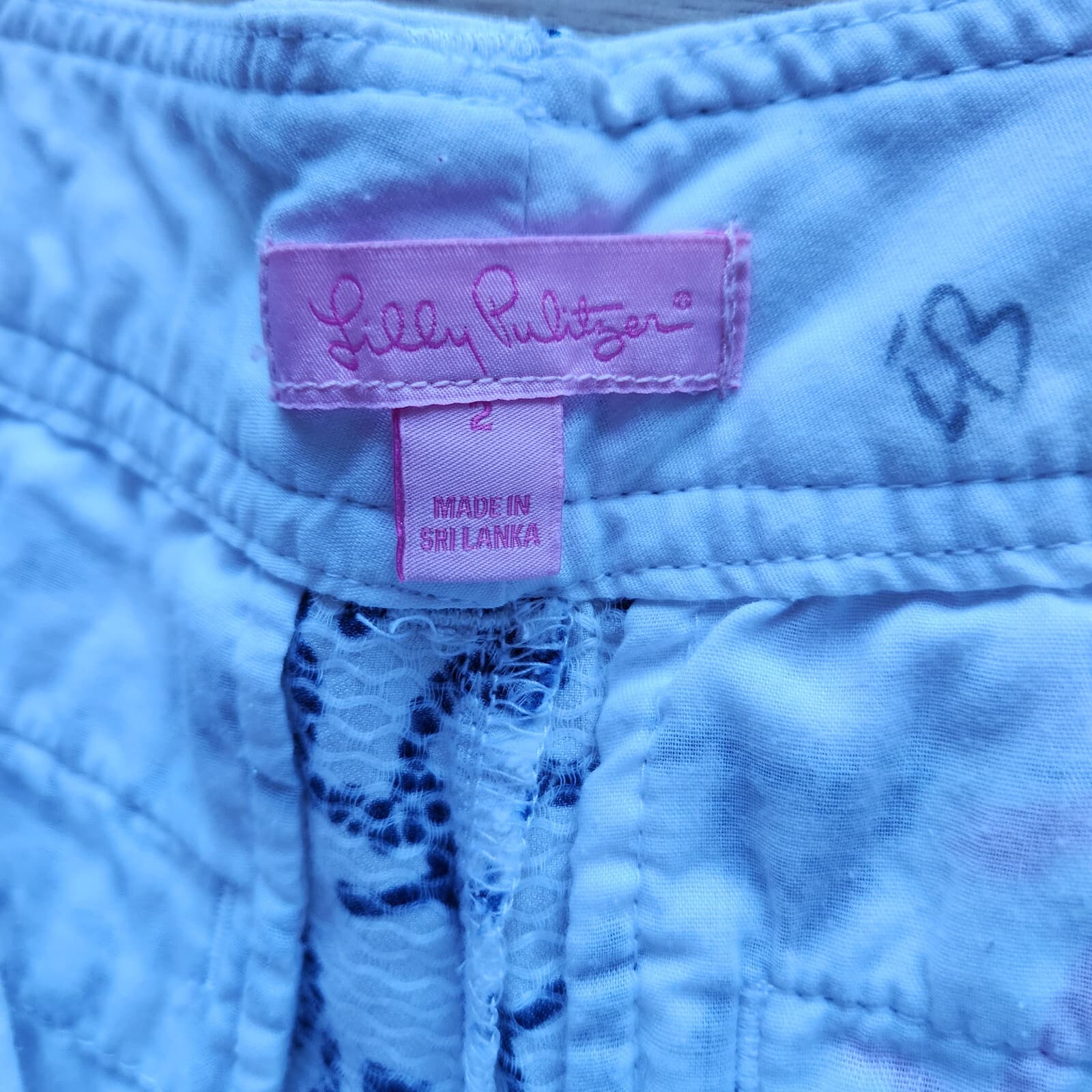 Lilly Pulitzer Callahan Anchors Shorts Multi Ahoy There Blue White Women Sz.2 - Thumbnail 6