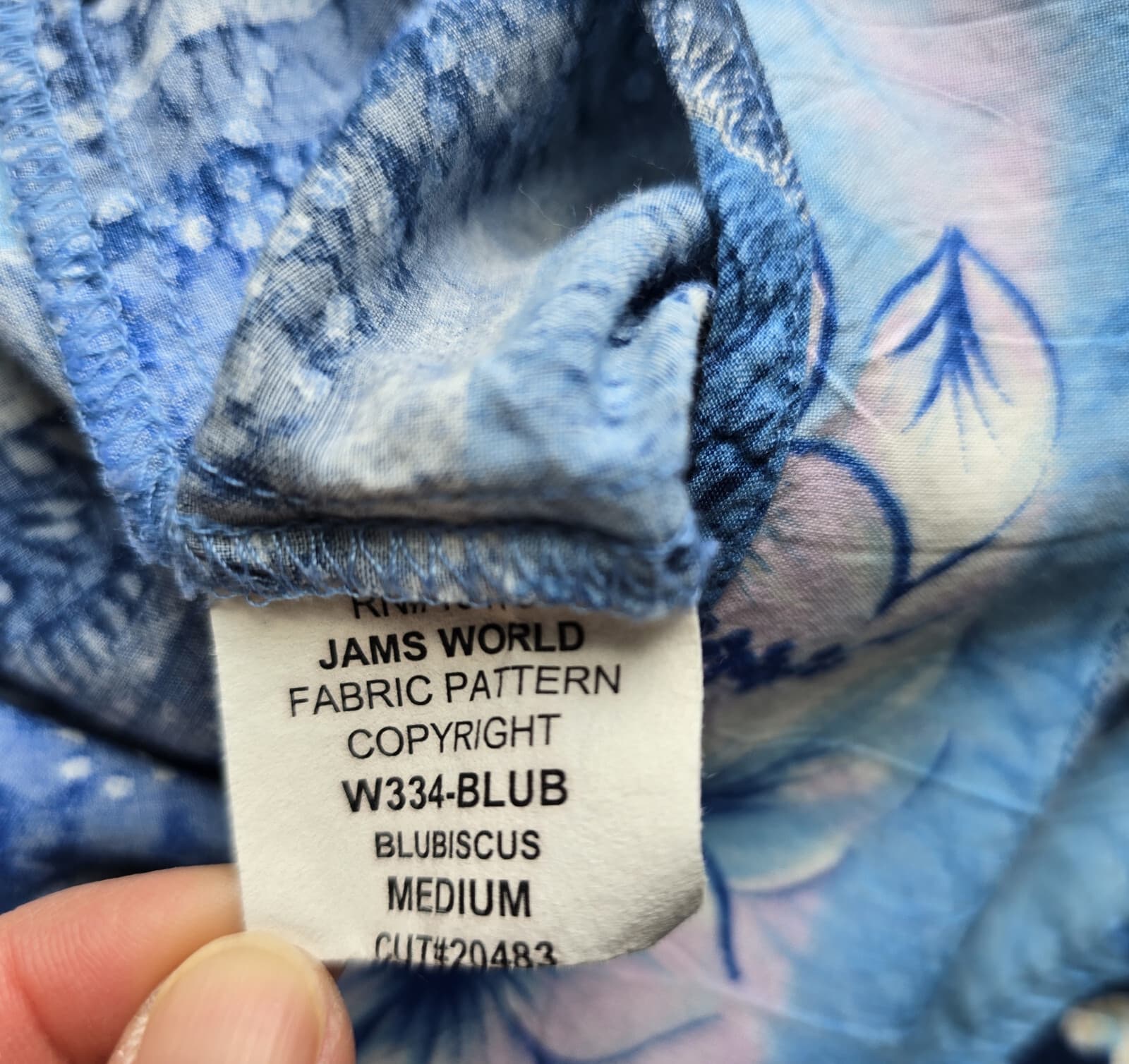 Jams World Tropical Floral Beach Hawaii Shift Dress Sleeveless Blubiscus Sz.M - Thumbnail 10