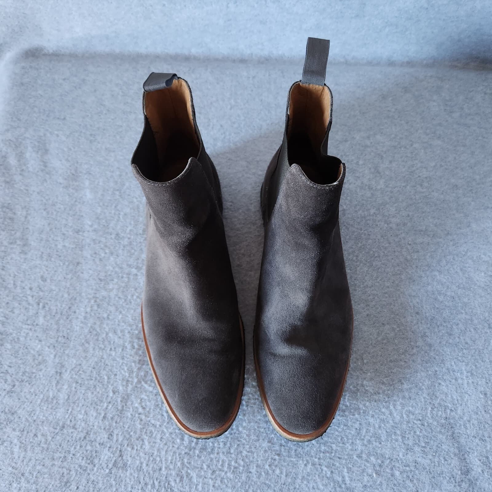 New Republic Mark McNairy Suede Men's US12 Sonoma Chelsea Boots Crepe Sole Brown - Thumbnail 3