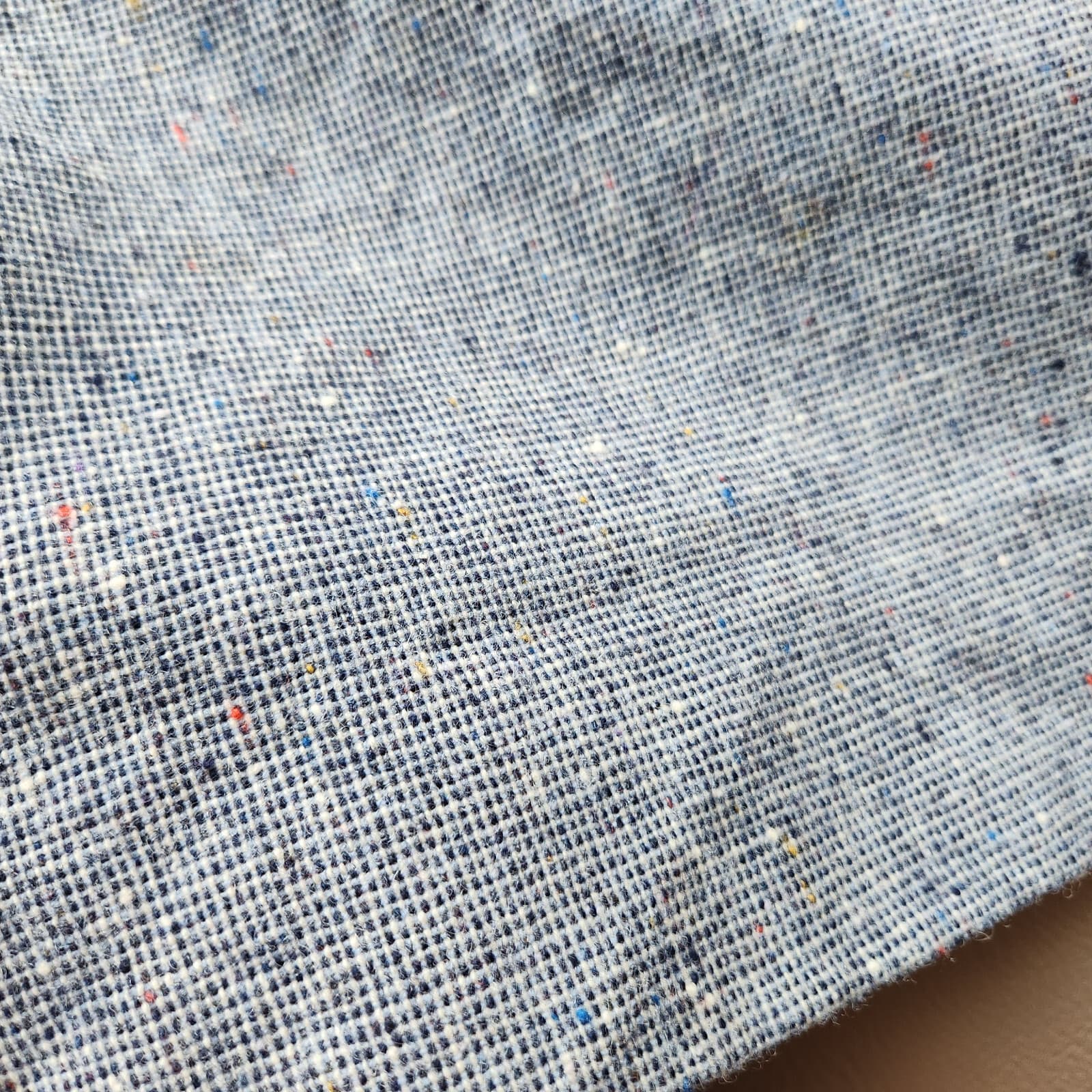 Vintage Pendleton Wool Tweed Pencil Skirt Knee Length Zip Blue Sz.6 Made in USA - Thumbnail 2