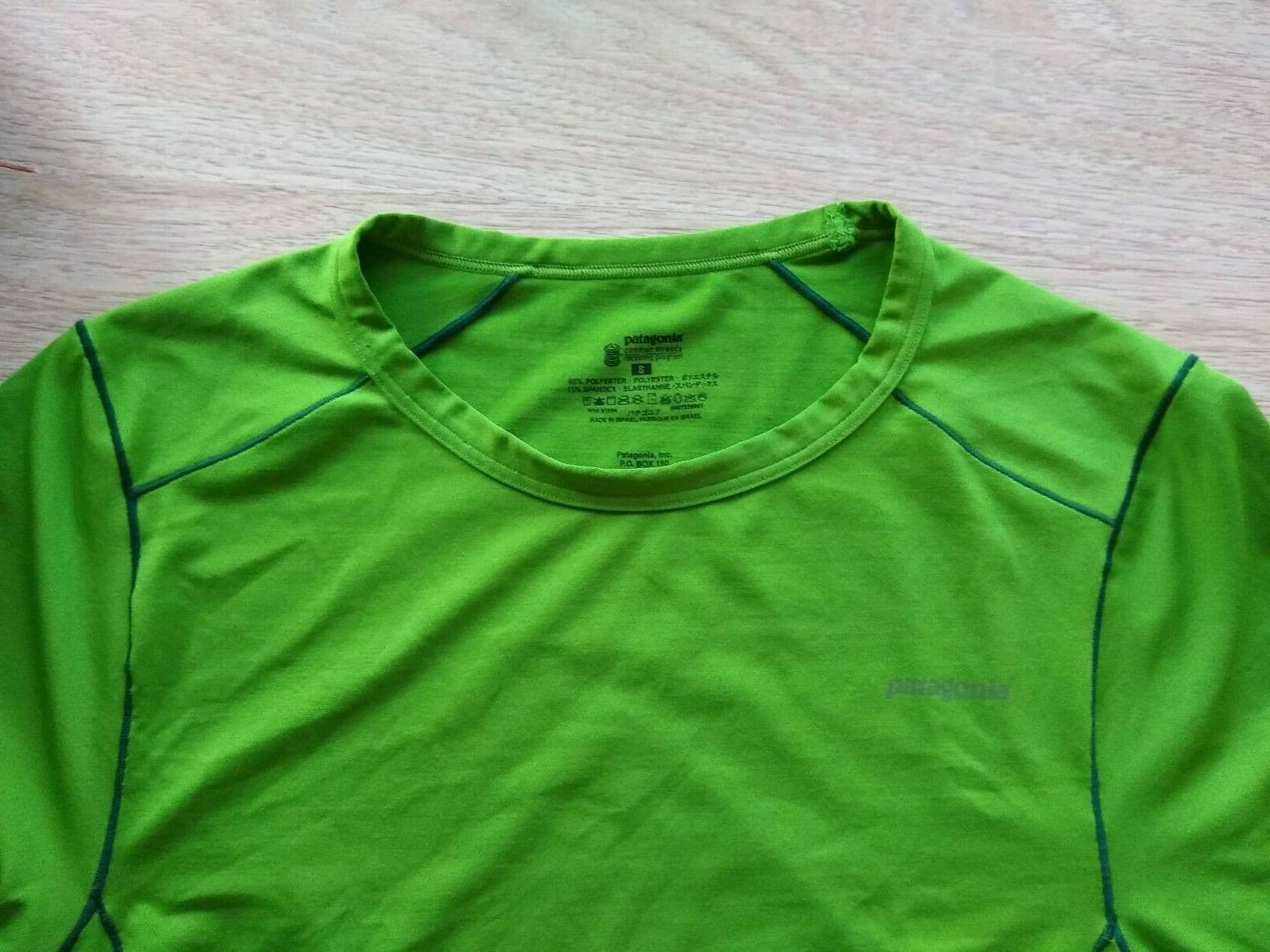 Patagonia Common Threads Women Knit Top Shirt Long Sleeve Crewneck Green Size.S - Thumbnail 6
