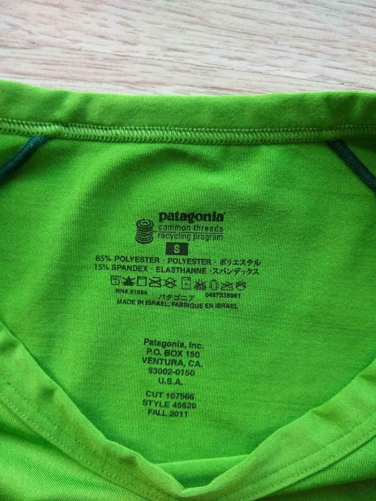 Patagonia Common Threads Women Knit Top Shirt Long Sleeve Crewneck Green Size.S - Thumbnail 7