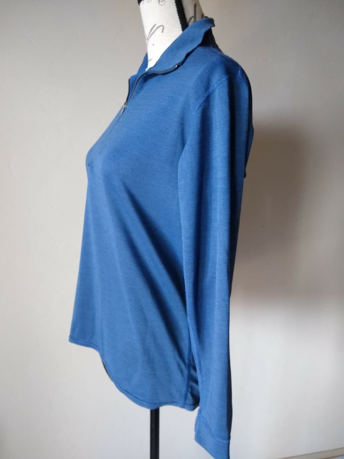 Vintage Patagonia Capilene Thermal Base Layer Shirt 1/4 Zip Blue XS Made in USA - Thumbnail 4