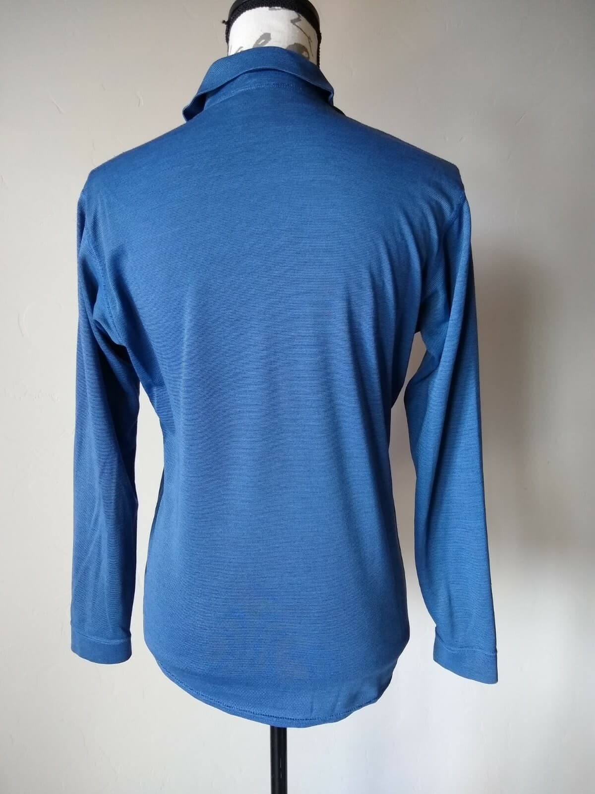 Vintage Patagonia Capilene Thermal Base Layer Shirt 1/4 Zip Blue XS Made in USA - Thumbnail 5