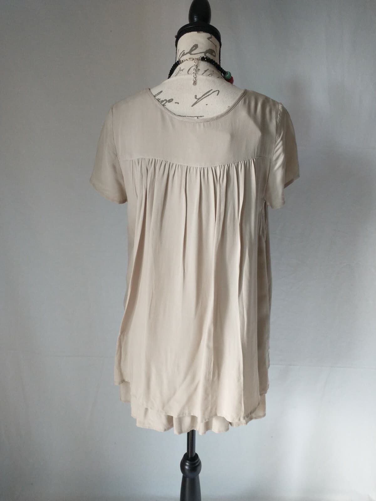 NWT Matilda Jane Shadows Top Layers Short Sleeve Stretchy Grey Women XS $58 - Thumbnail 6