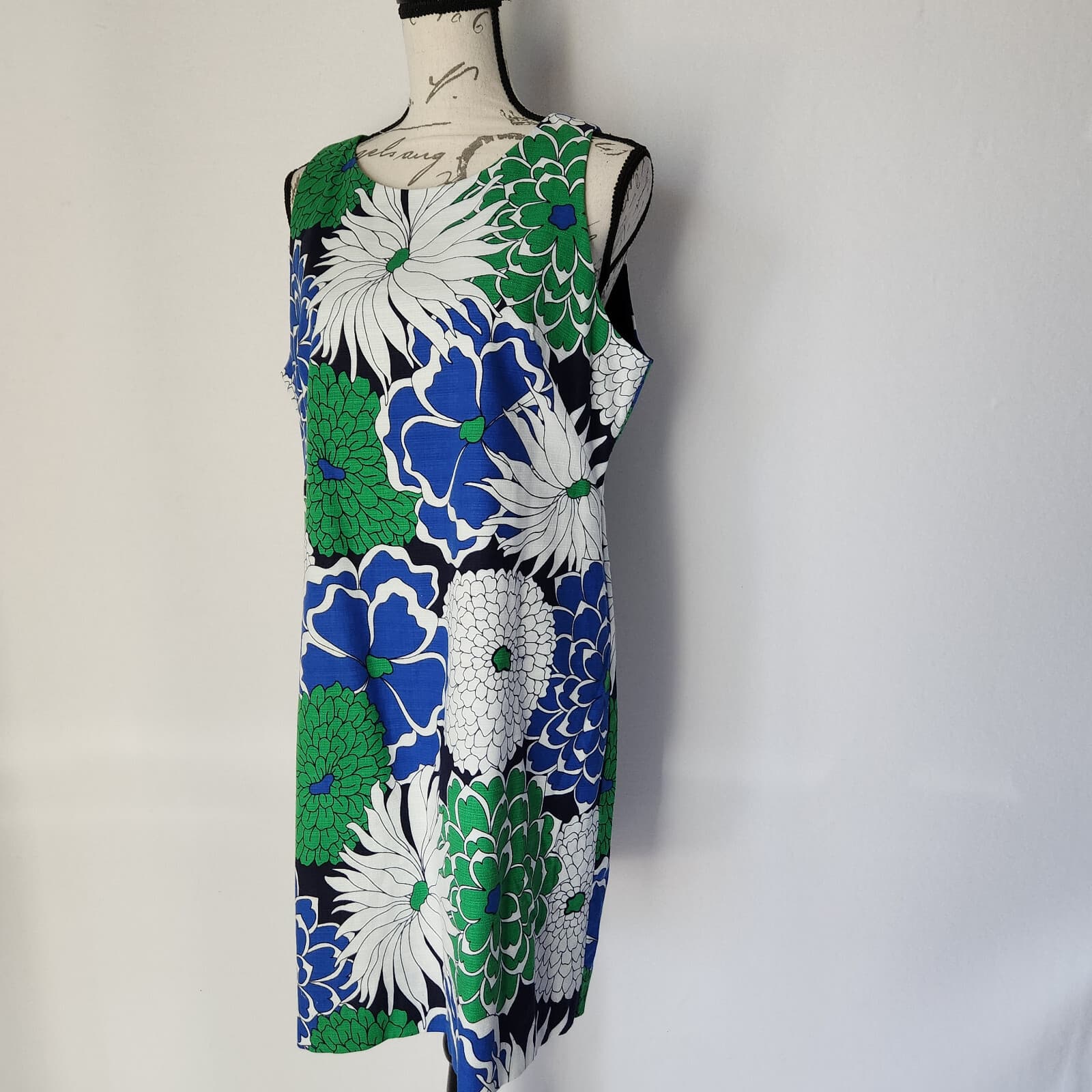 Eliza J Floral Mini Sheath Dress Sleeveless Lined Stretch Multicolor Women's 14 - Thumbnail 3