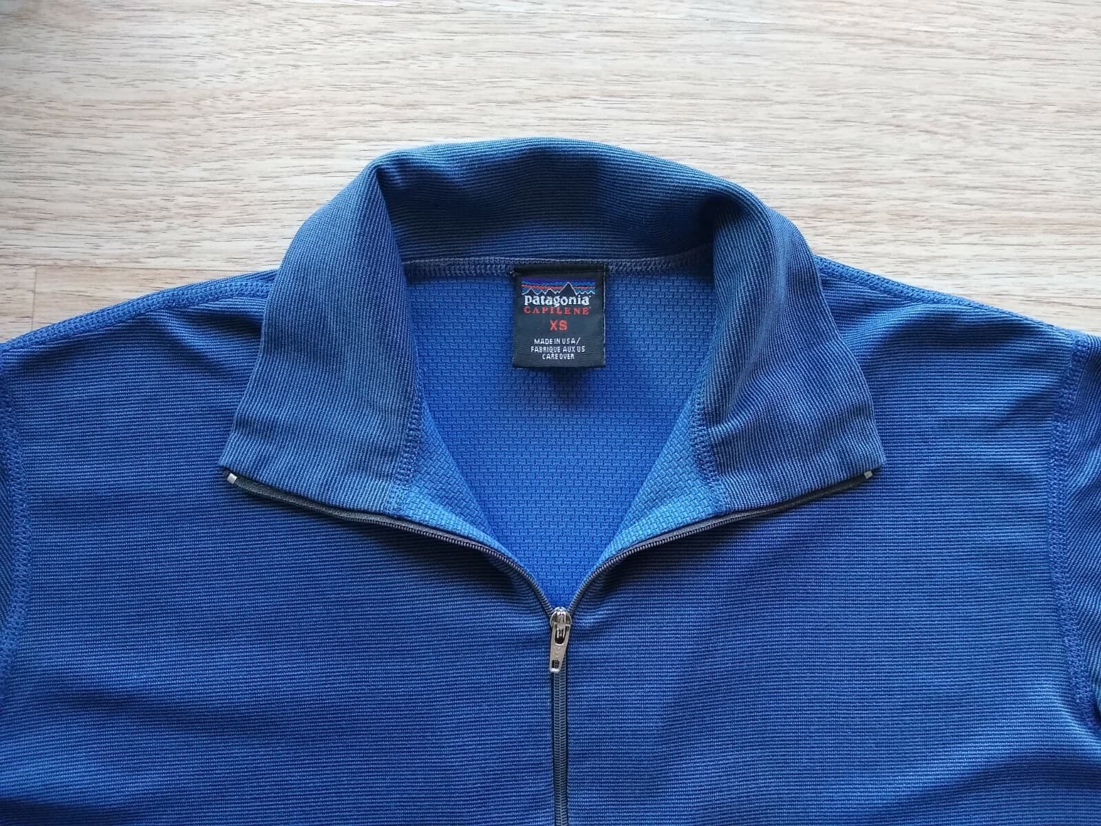 Vintage Patagonia Capilene Thermal Base Layer Shirt 1/4 Zip Blue XS Made in USA - Thumbnail 3