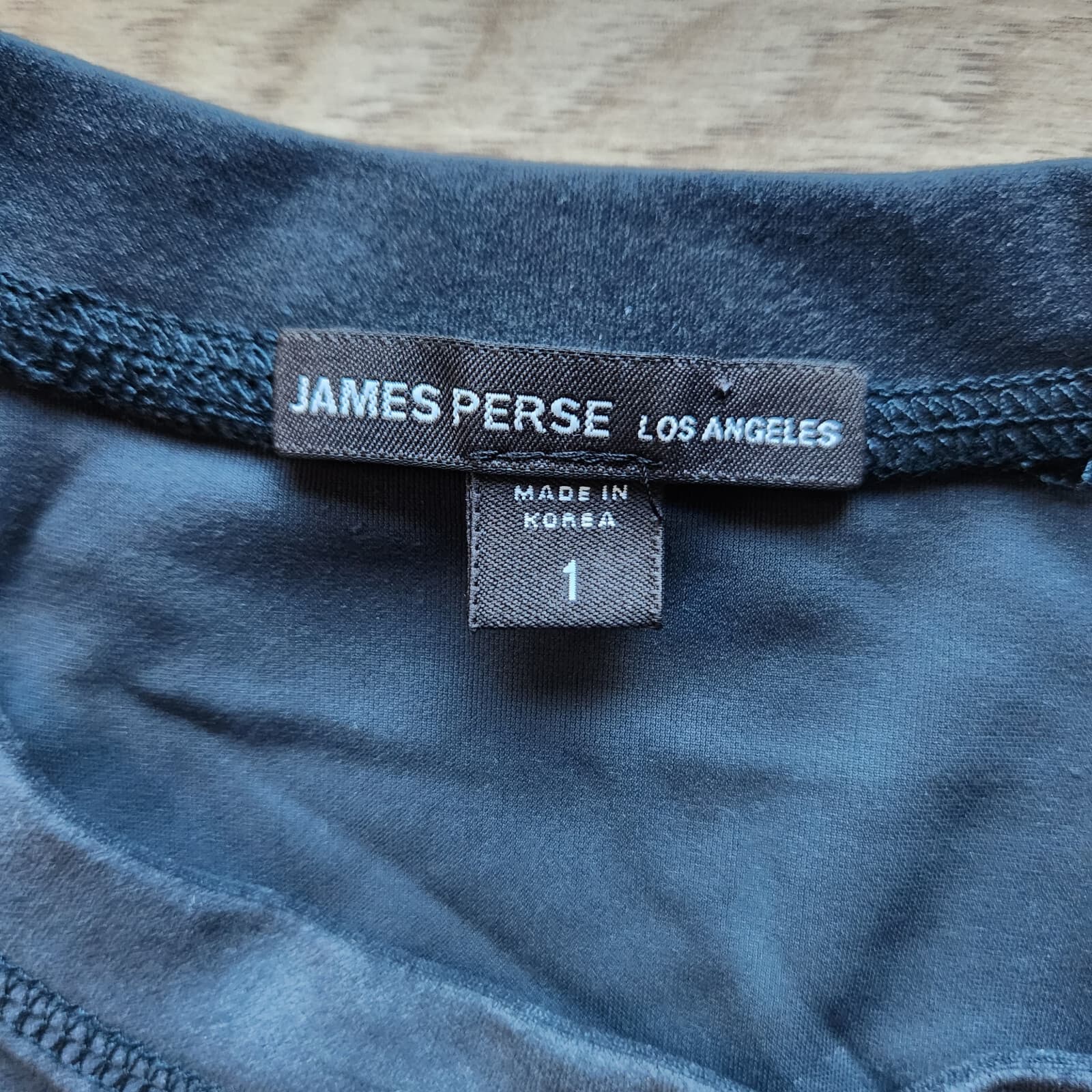 James Perse Japanese Velvet Sweat Dress Long Sleeve Clarington Green Sz.1 (S) - Thumbnail 12