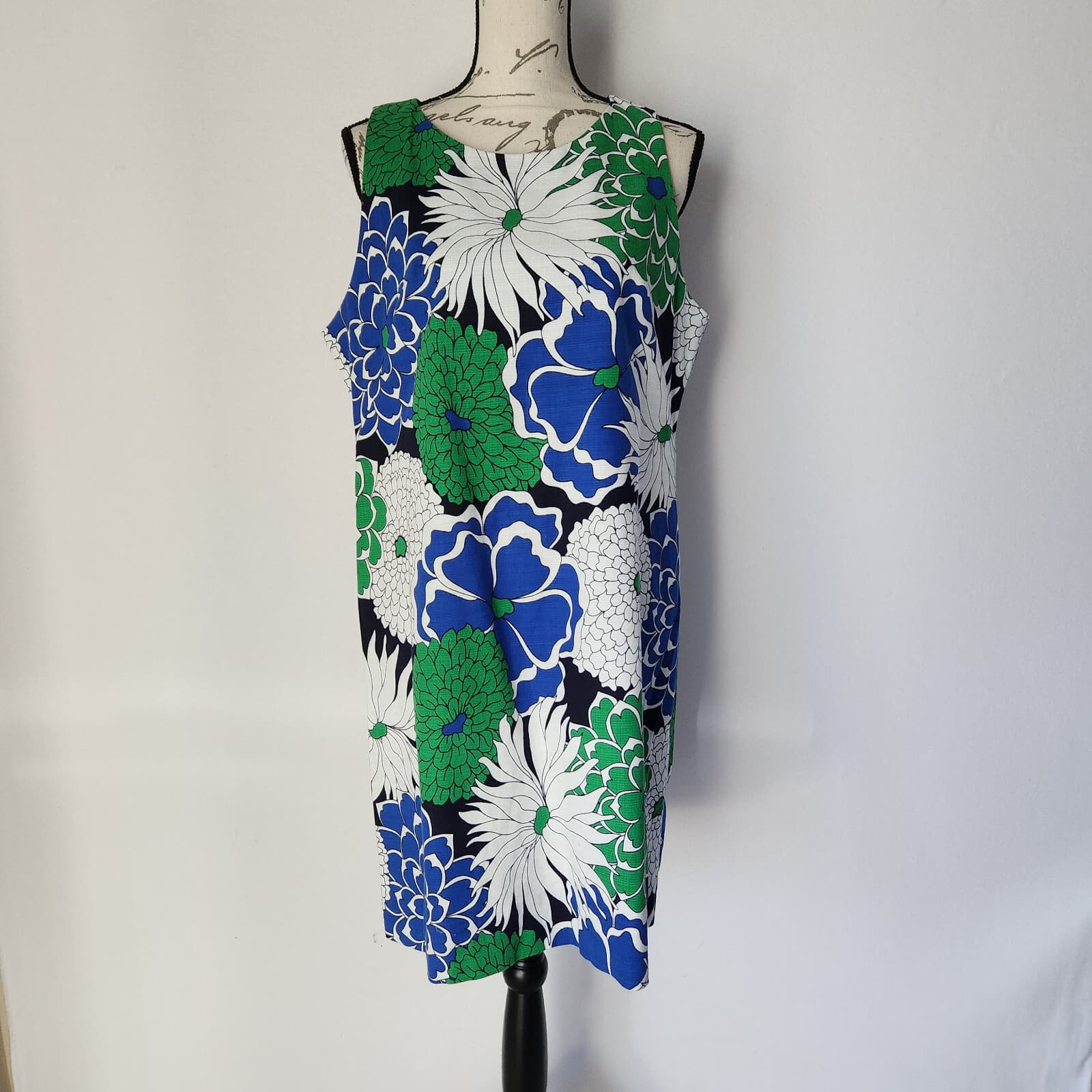 Eliza J Floral Mini Sheath Dress Sleeveless Lined Stretch Multicolor Women's 14 - Thumbnail 2