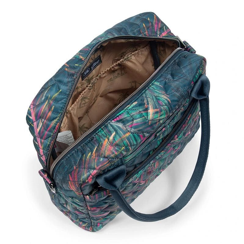 LUG Jive Tropical Multicolor Quilted Crossbody Bag Two-Handle Adjustable Strap - Thumbnail 3