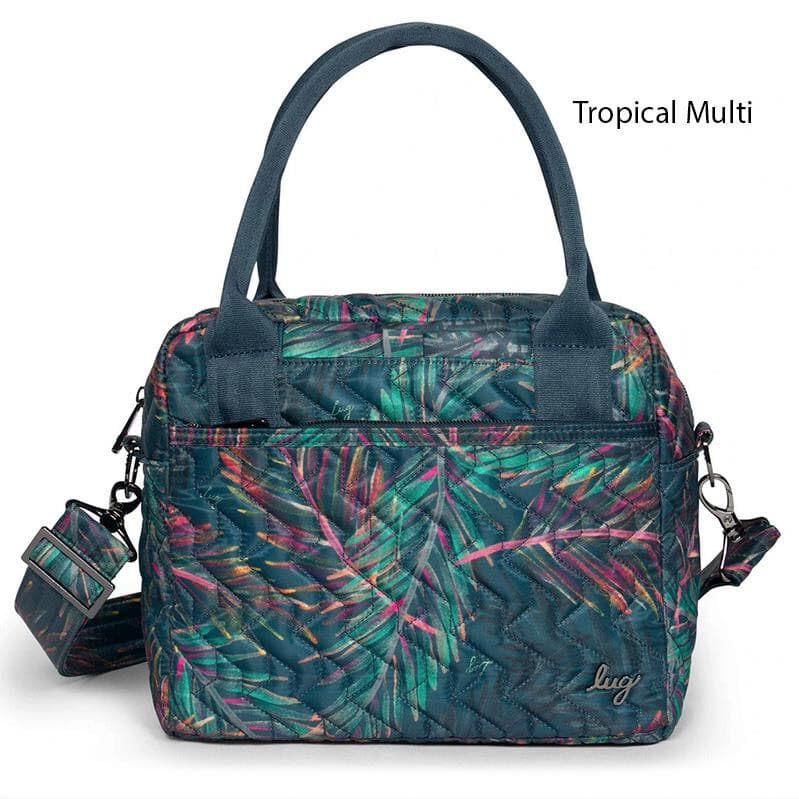 LUG Jive Tropical Multicolor Quilted Crossbody Bag Two-Handle Adjustable Strap - Thumbnail 2