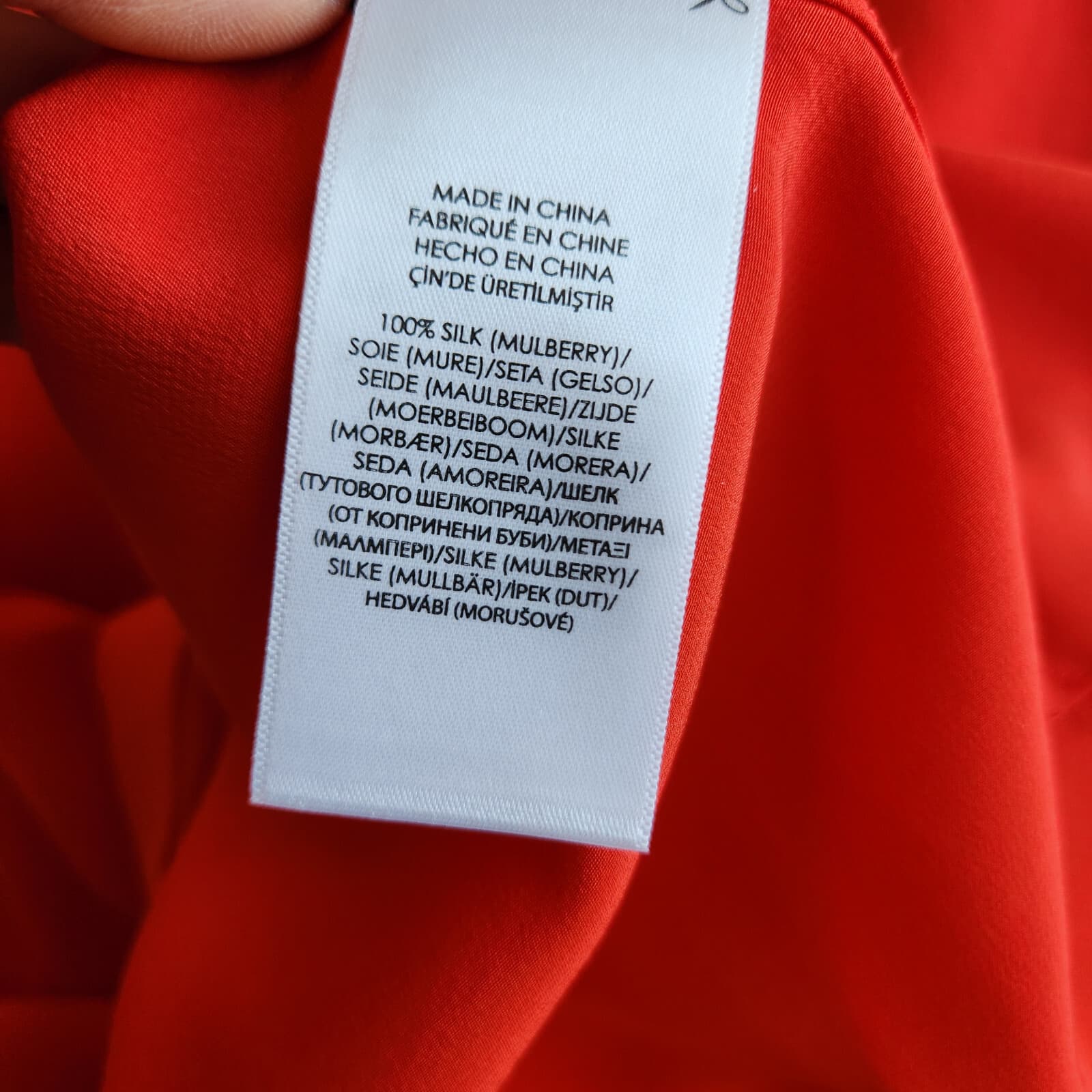 NWT Polo Ralph Lauren 100% Silk Belted Shirt Dress Long Sleeve Pocket Red Sz.6 - Thumbnail 17