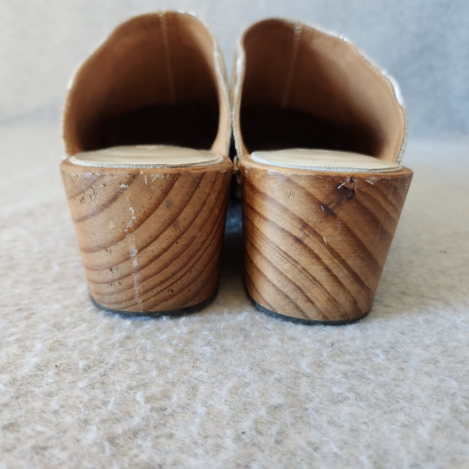 Johnny Was Dormi Leather Embroidered Silver Metallic Studded Clogs Heel EU 41 - Thumbnail 7
