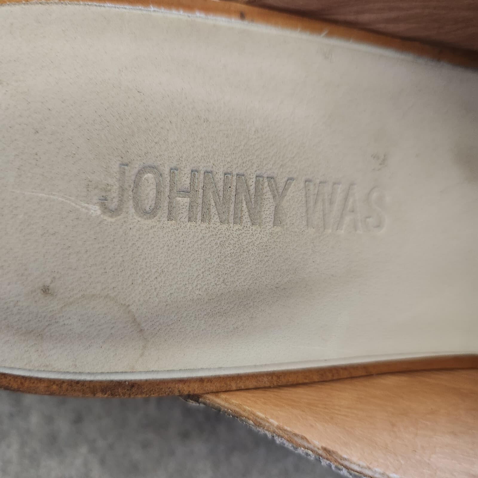 Johnny Was Dormi Leather Embroidered Silver Metallic Studded Clogs Heel EU 41 - Thumbnail 8
