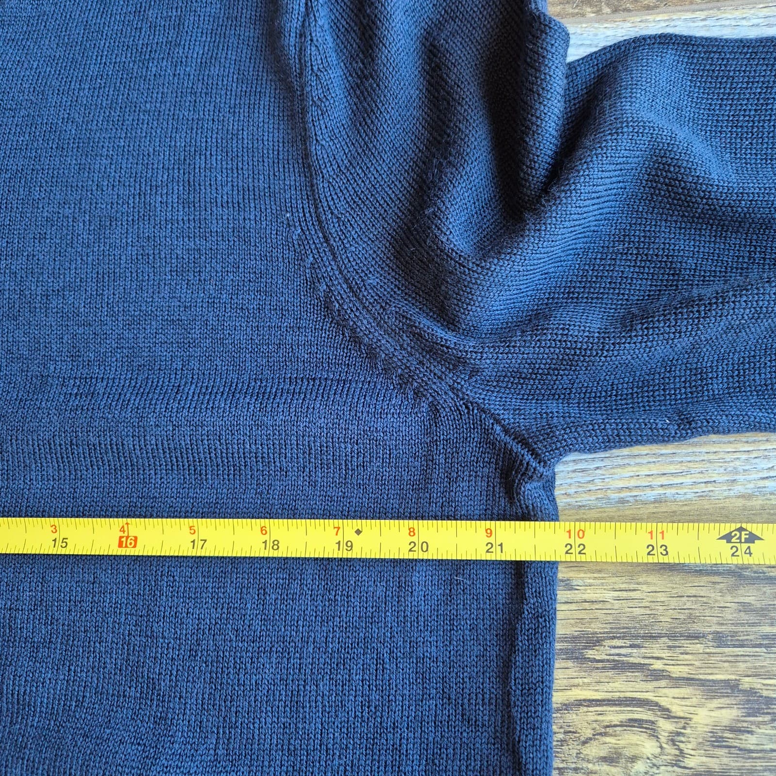 NWT Brooks Brothers Netjets Merino Wool Blend Stripe-Collar Sweater Blue Men's L - Thumbnail 8