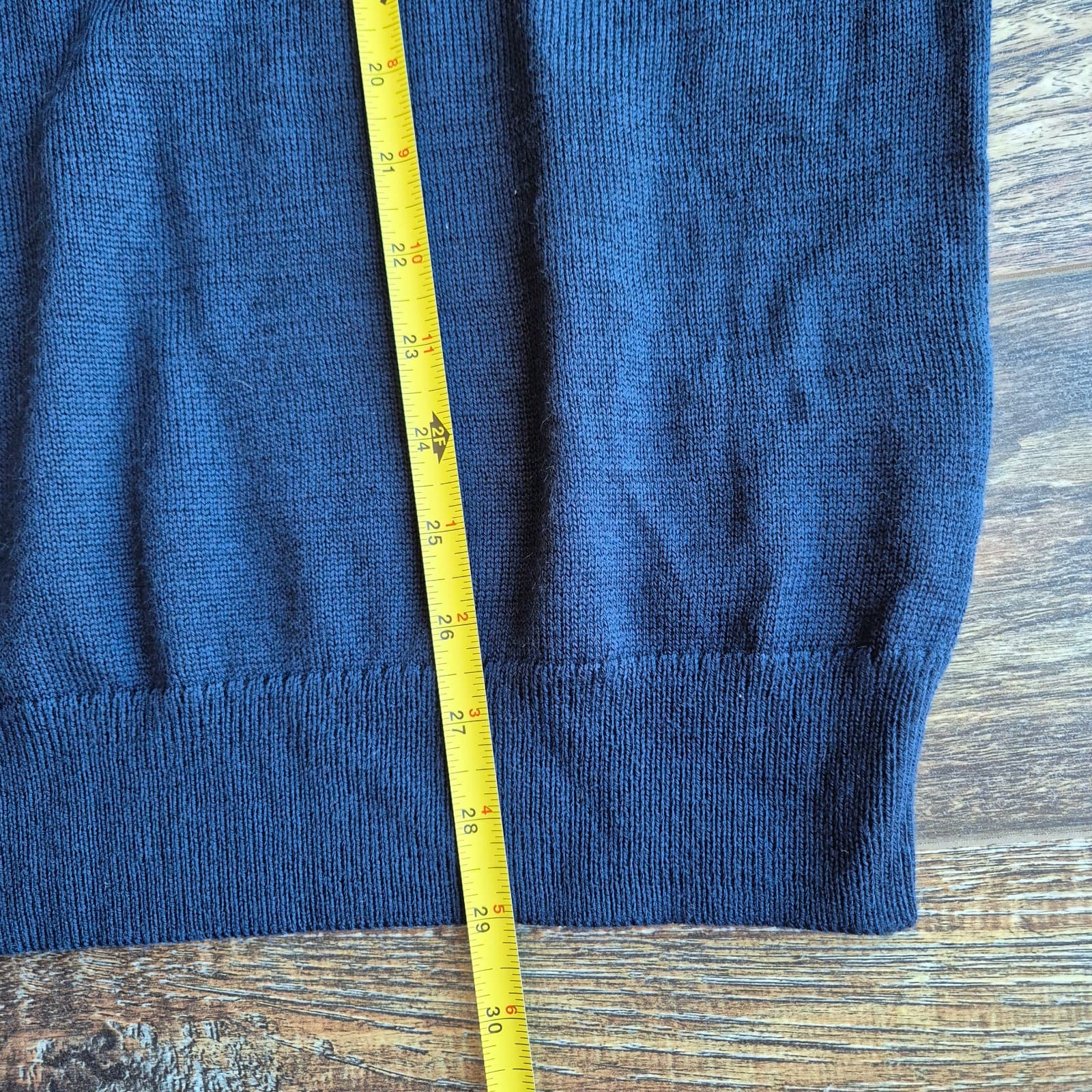 NWT Brooks Brothers Netjets Merino Wool Blend Stripe-Collar Sweater Blue Men's L - Thumbnail 9