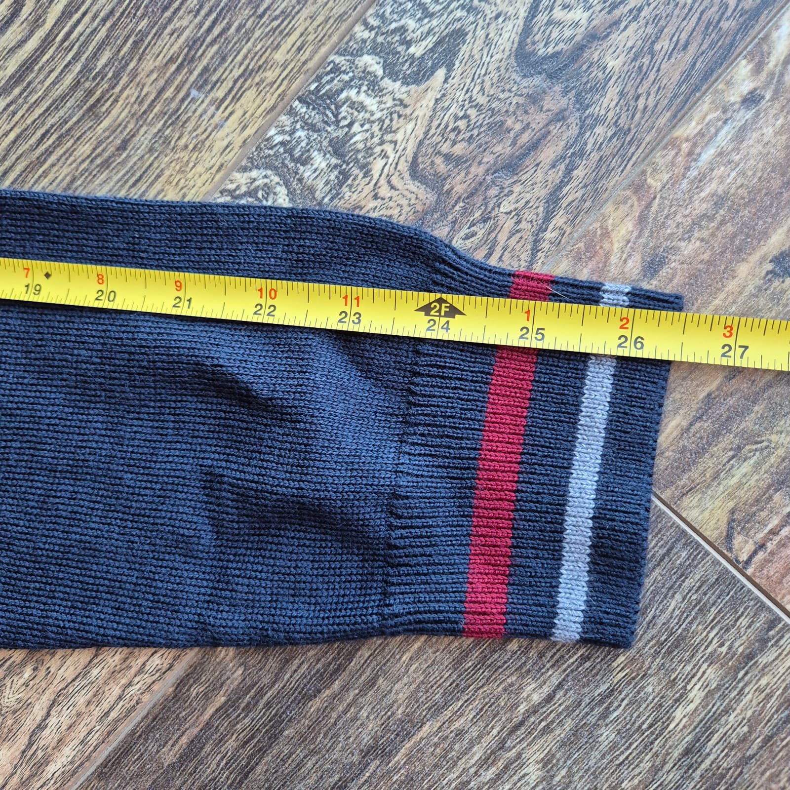 NWT Brooks Brothers Netjets Merino Wool Blend Stripe-Collar Sweater Blue Men's L - Thumbnail 7