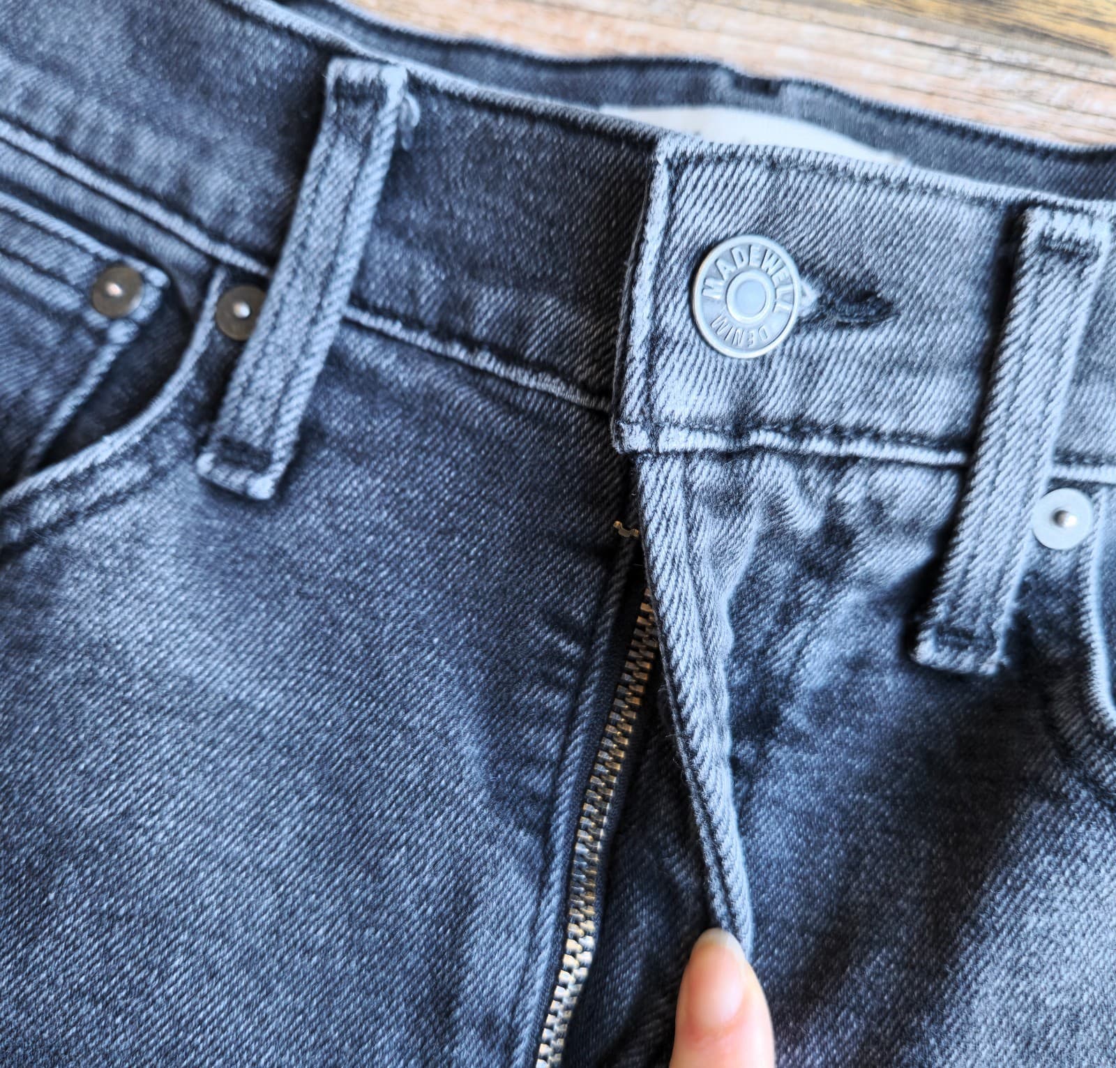 Madewell The Perfect Vintage Jeans High Rise Stretch Lunar Wash Black Women's 26 - Thumbnail 5