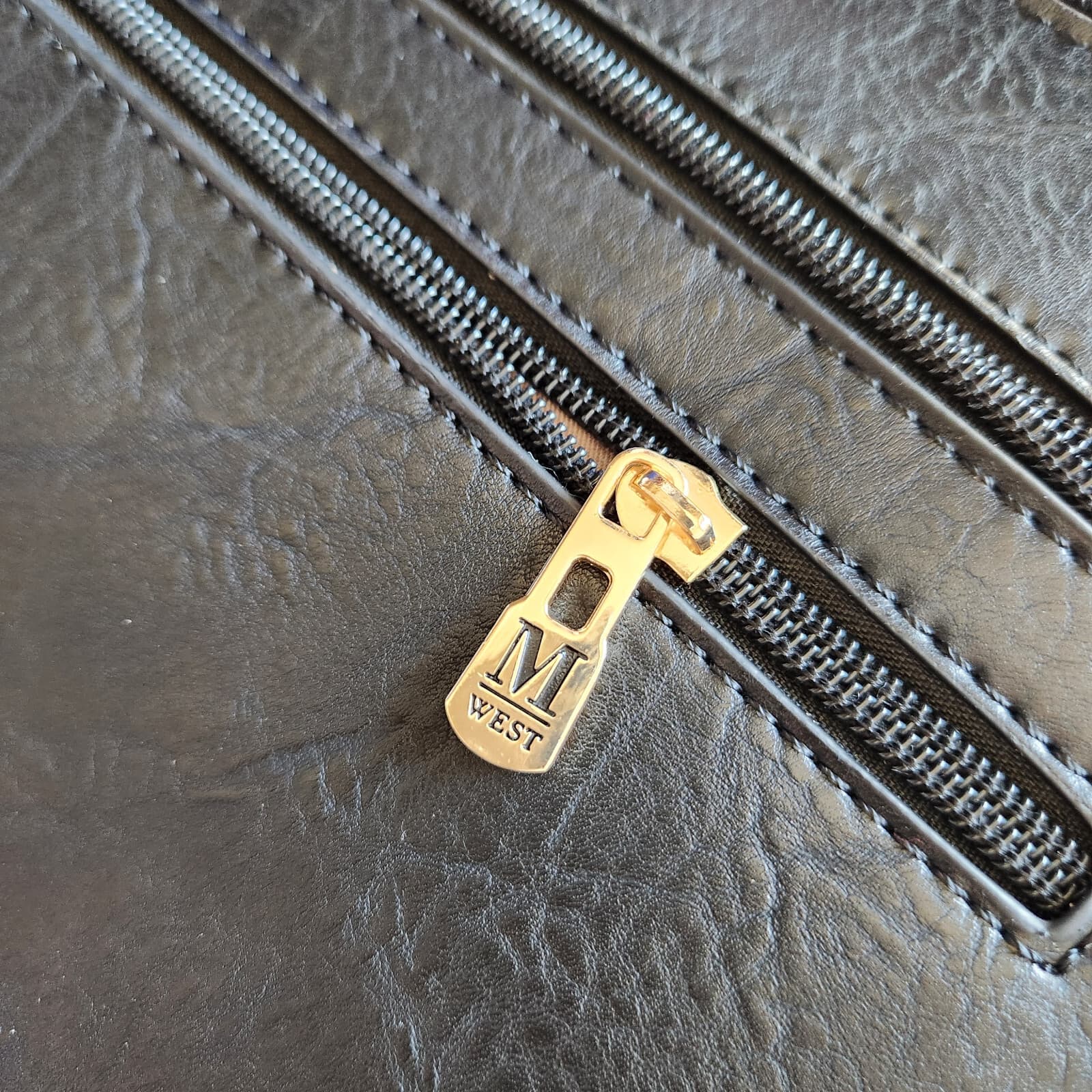 NWoT Montana West Travel Crossbody Bag Multi-Pocket Black Leather - Thumbnail 6