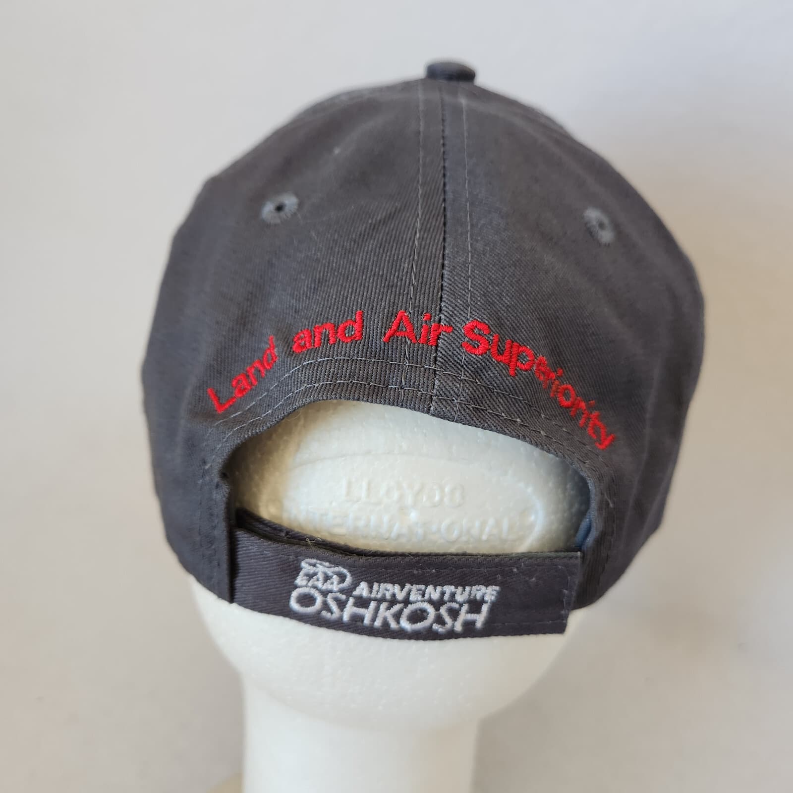 NWoT FORD Motor F22 RAPTOR Baseball Hat Cap Adjustable Canvas Black Grey Men O/S - Thumbnail 6