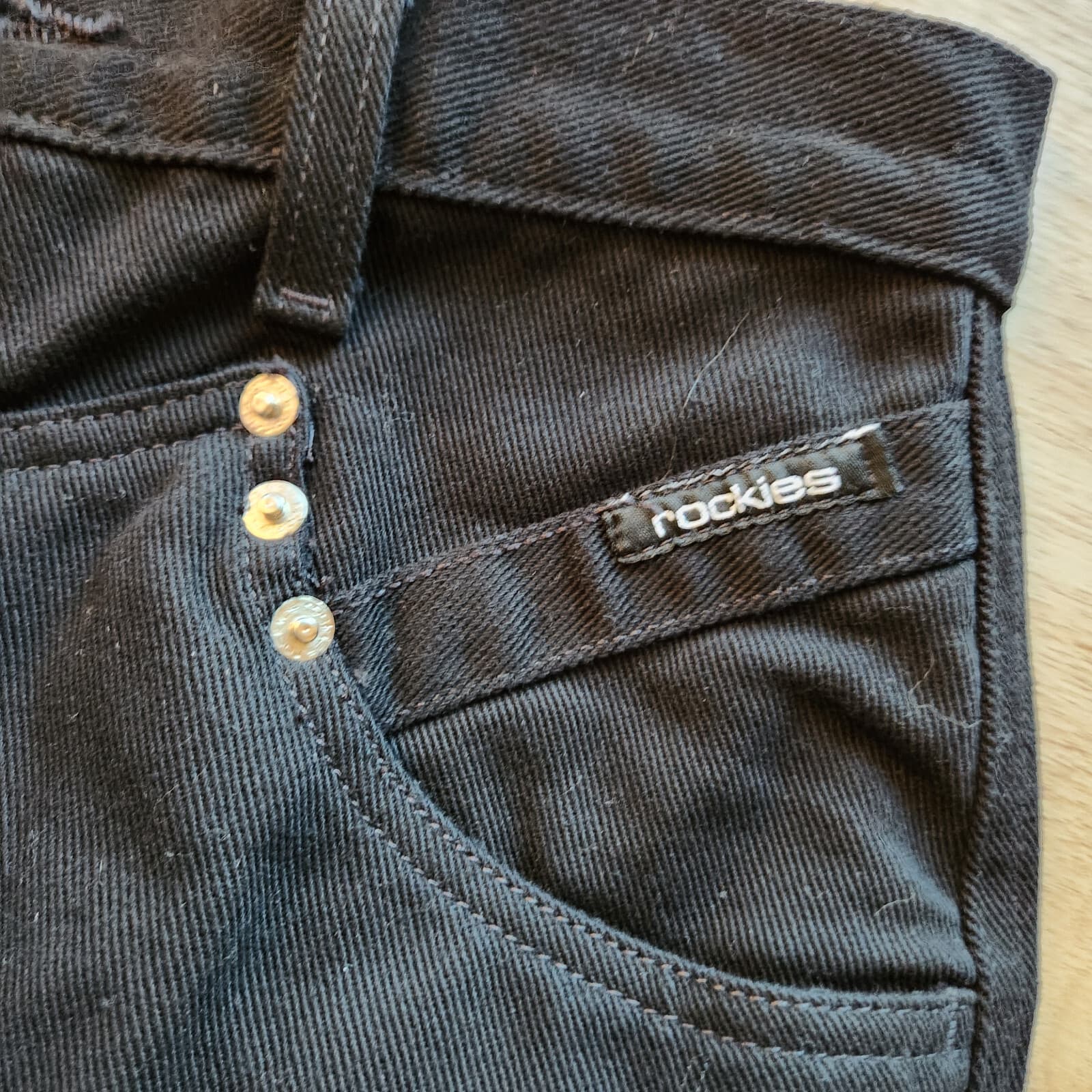 EUC Vintage Rockies Y-York High Waist Jean Bareback Black Women 9/10 19 Inseam L - Thumbnail 3