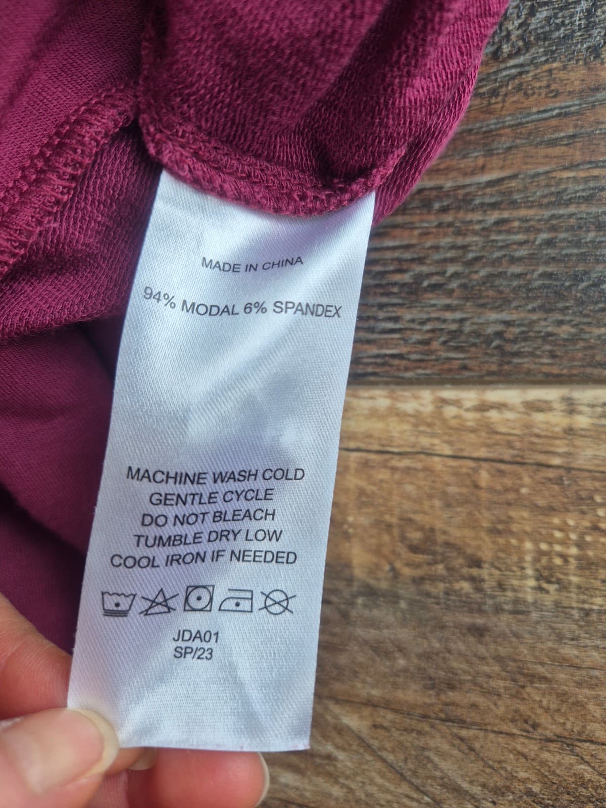 NWoT Quince French Terry Modal Cropped Jumpsuit Tie Pocket Sleeveless Rose Sz.M - Thumbnail 12