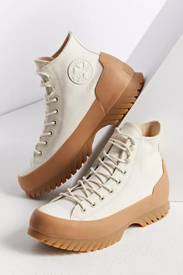 Converse Chuck Taylor All Star Lugged 2.0 Hi Sneaker Waterproof Leather M8 W10 - Thumbnail 2