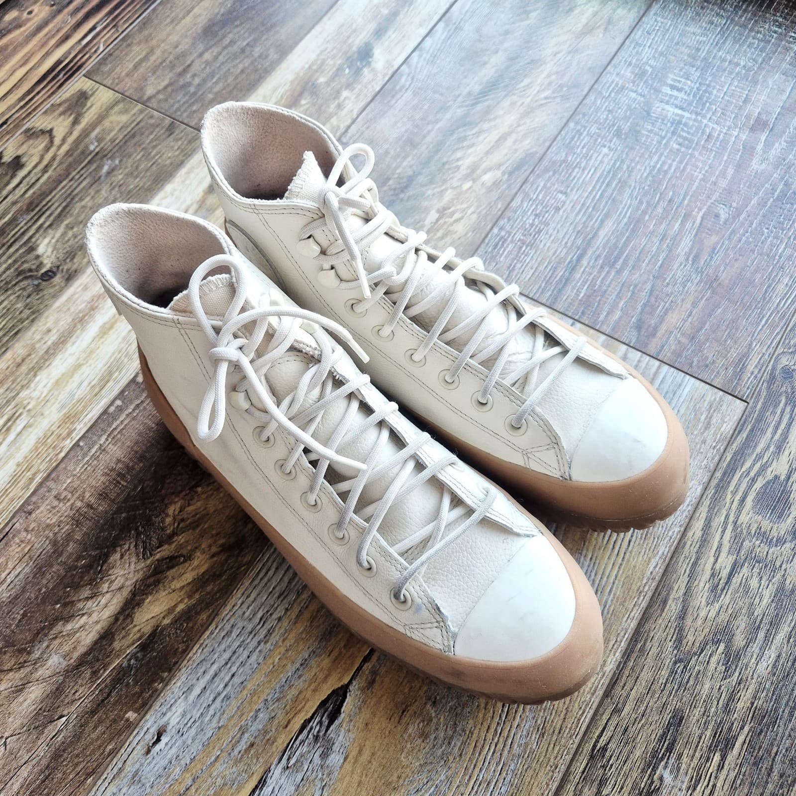 Converse Chuck Taylor All Star Lugged 2.0 Hi Sneaker Waterproof Leather M8 W10 - Thumbnail 5