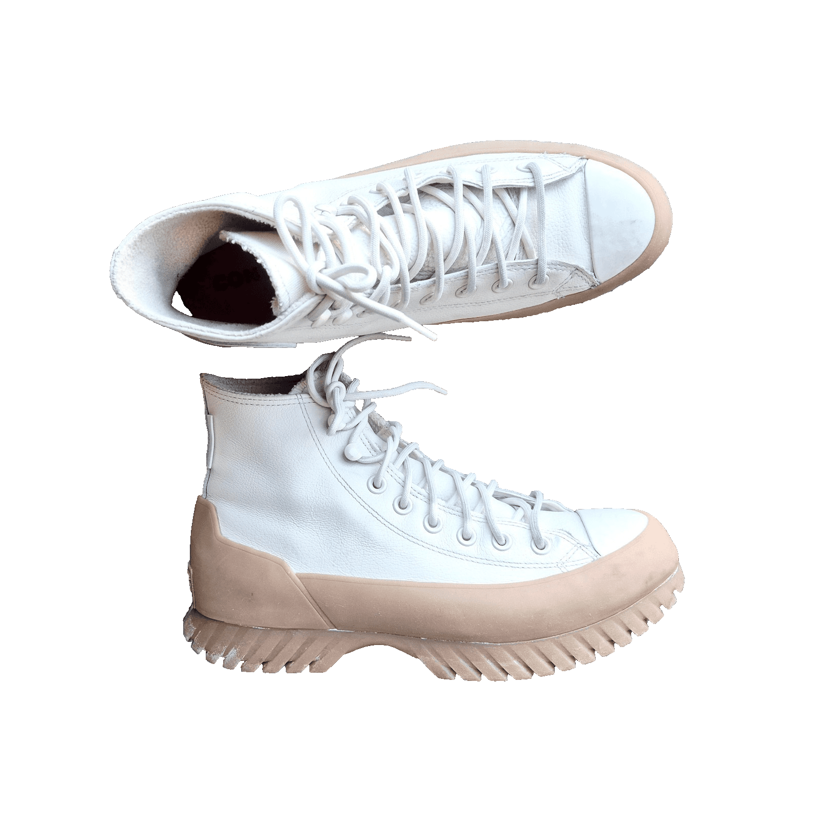 Converse Chuck Taylor All Star Lugged 2.0 Hi Sneaker Waterproof Leather M8 W10 - Thumbnail 4
