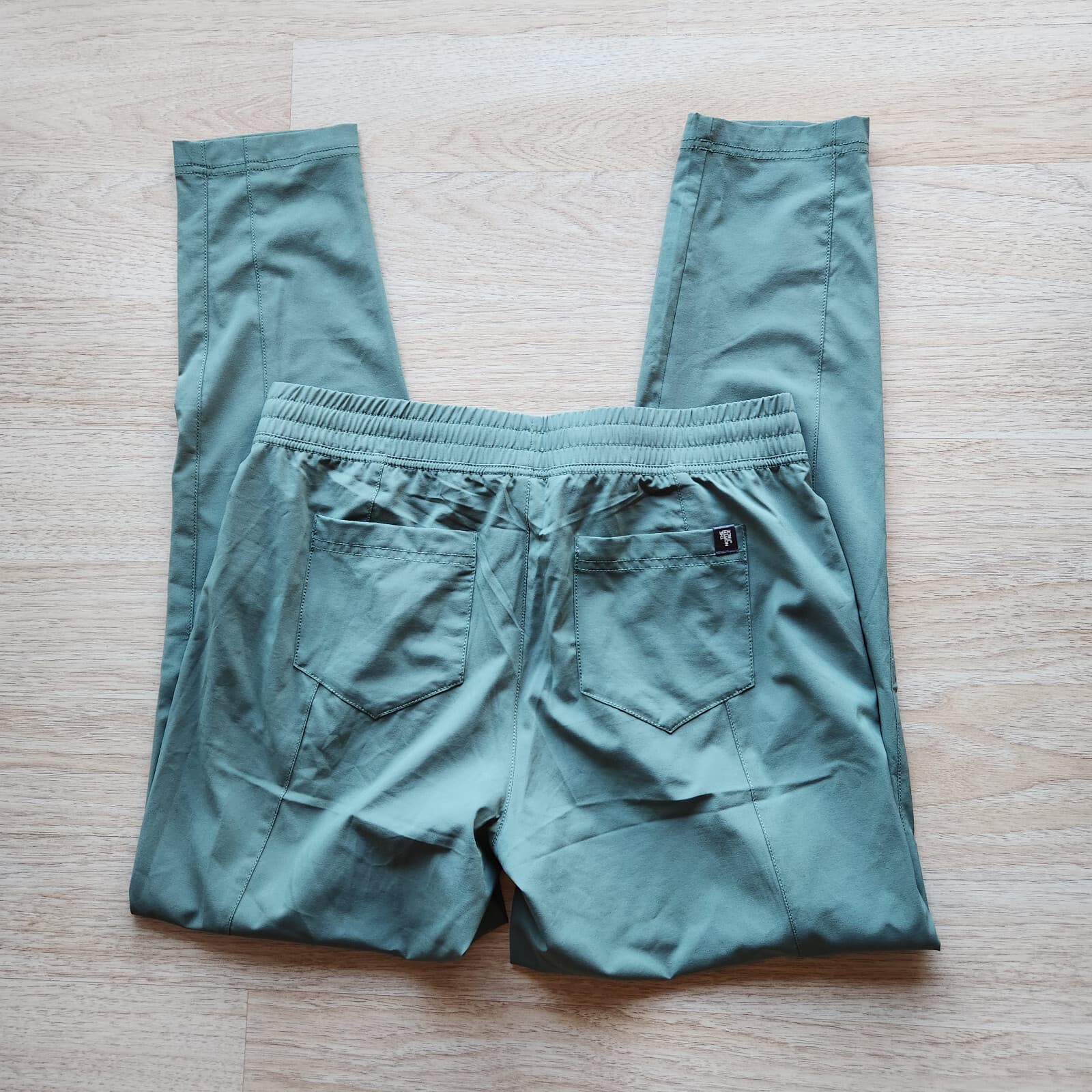 The North Face Slim Leg Active Pants Elastic Waist Stretch Pocket Green Women 10 - Thumbnail 5