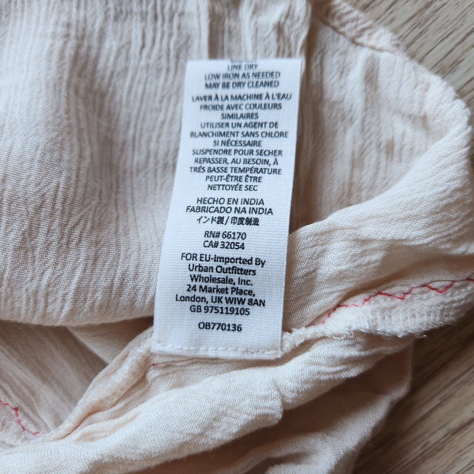 Free People Wind Willow Boho Mini Tunic Dress Cottagecore Peasant Beige Womens S - Thumbnail 14