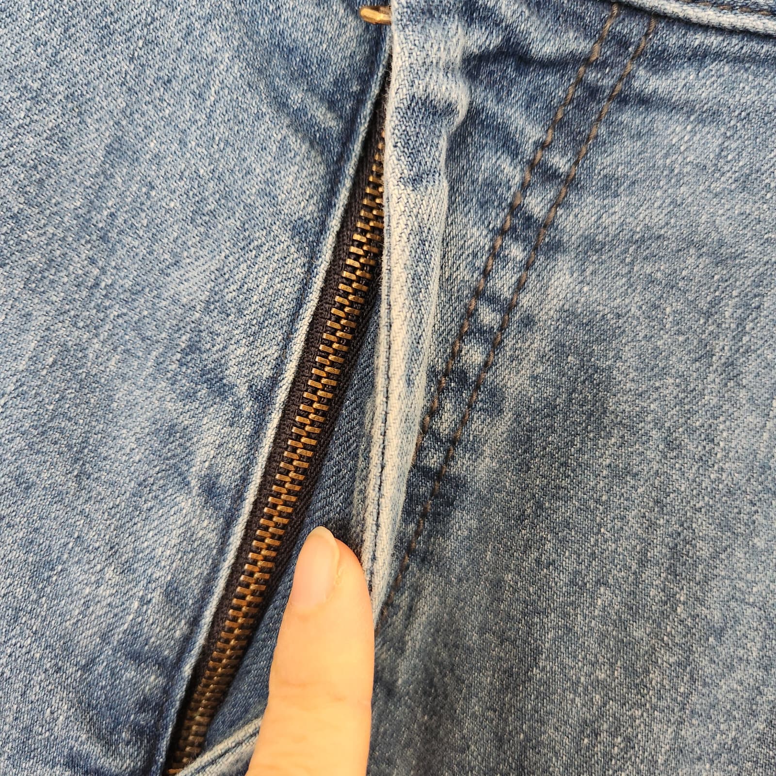 HILTL Dude Straight Slim Fit Jeans Stretch 5 Pocket Meduim Wash Blue Men's 35/34 - Thumbnail 9
