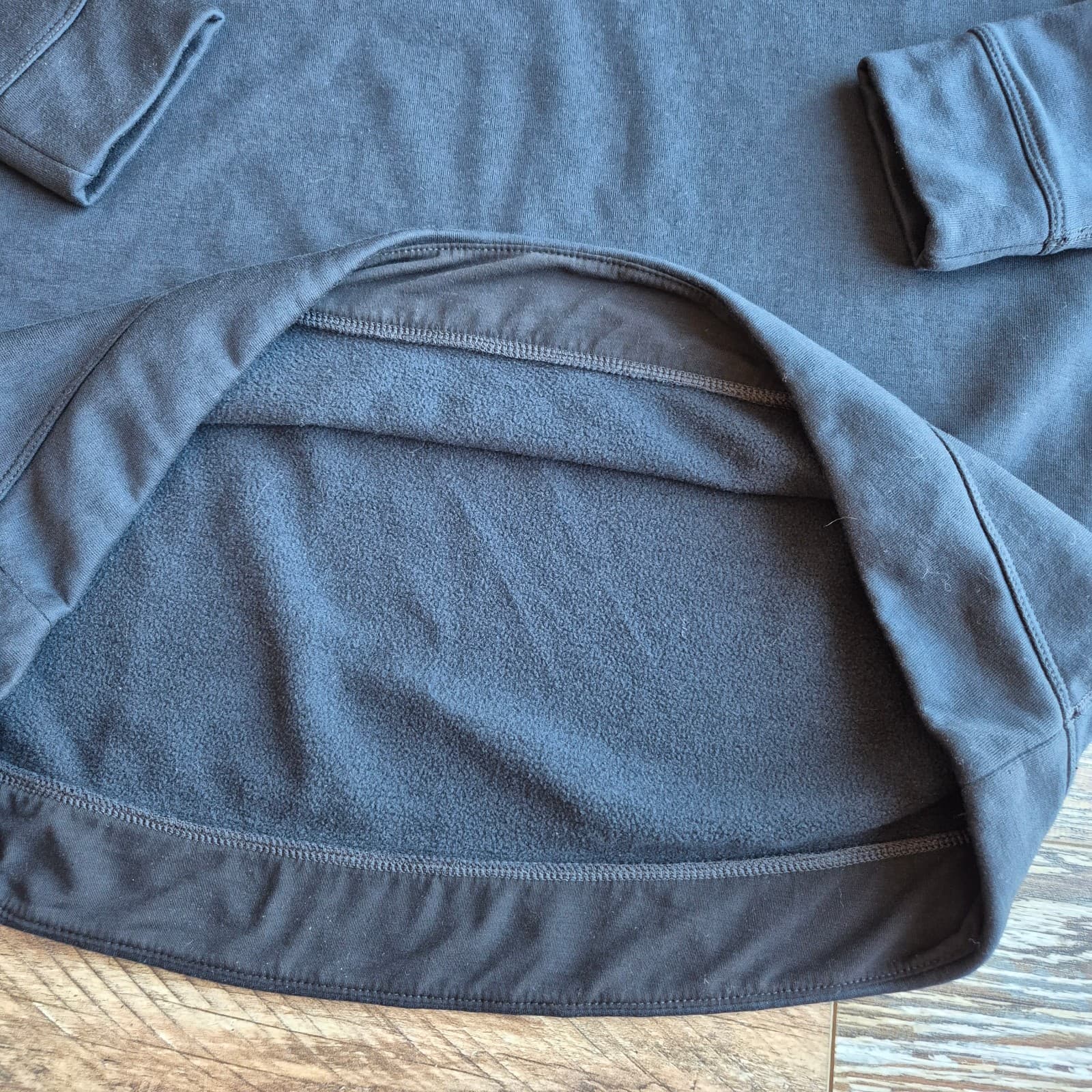 Nobull Legacy Spell-Out Women's L Crew Neck Sweatshirt Warm Fleece Lined Black - Thumbnail 6