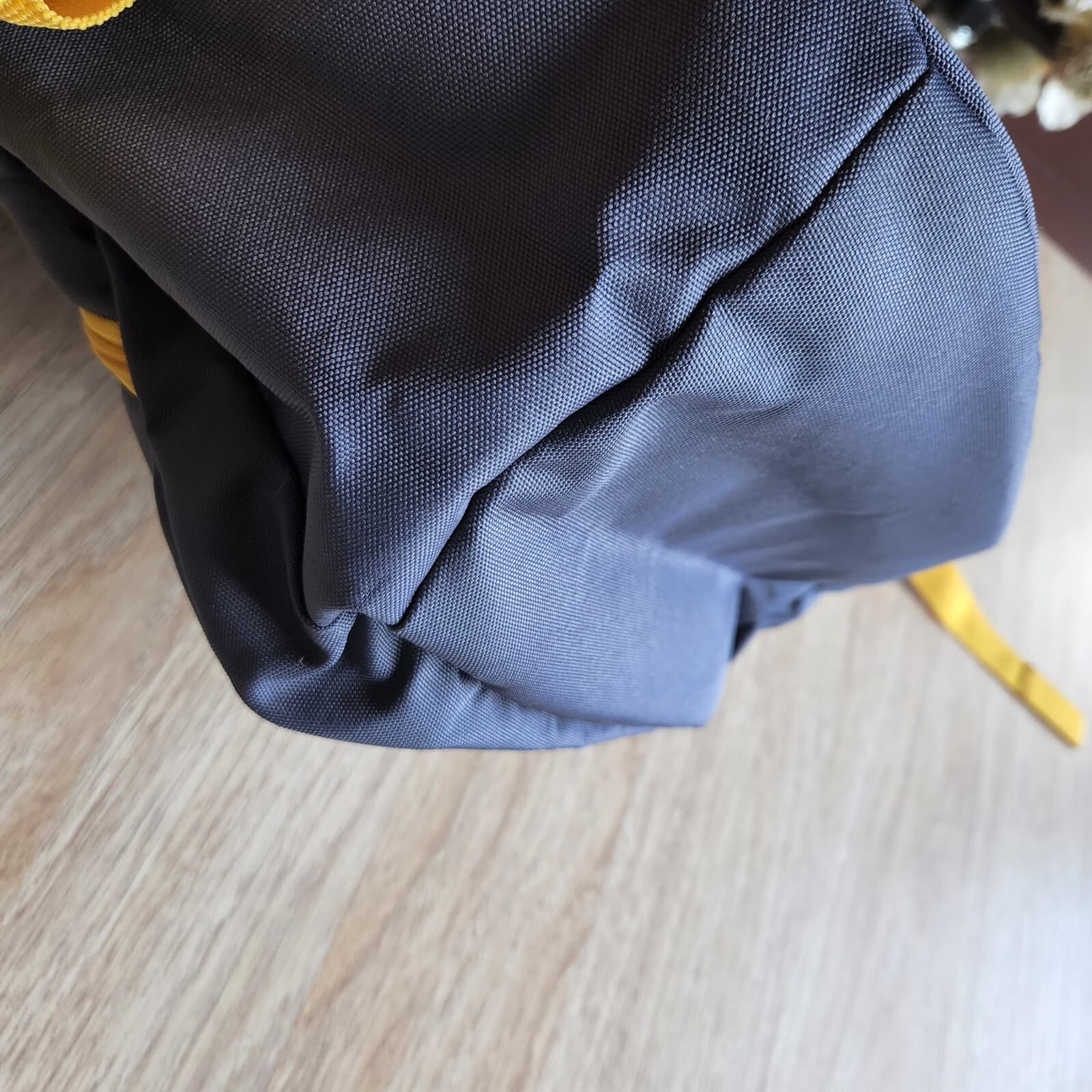 Keds Backpack Zipper Pocket Nylon Grey Yellow Unisex 13"x18"x6" - Thumbnail 4
