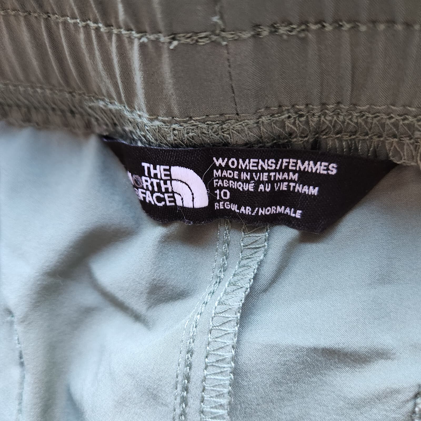 The North Face Slim Leg Active Pants Elastic Waist Stretch Pocket Green Women 10 - Thumbnail 6