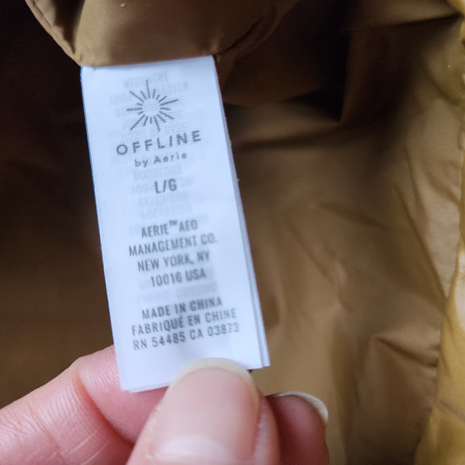 NWoT Offline by Aerie Popover Puffer Quilted Jacket Snap Lightweight Green men L - Thumbnail 8