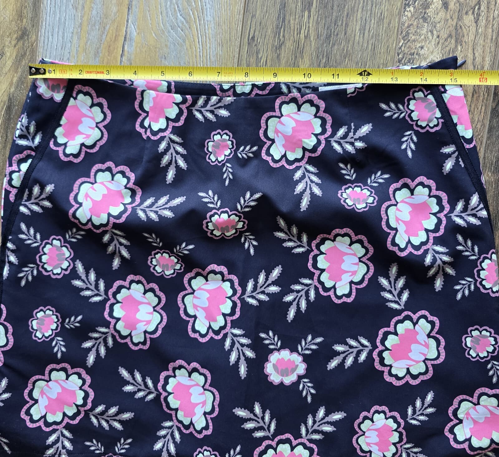 Golftini Go Fish Performance Golf Skort Skirt Zip Pocket Floral Blue Pink Sz.2 - Thumbnail 8