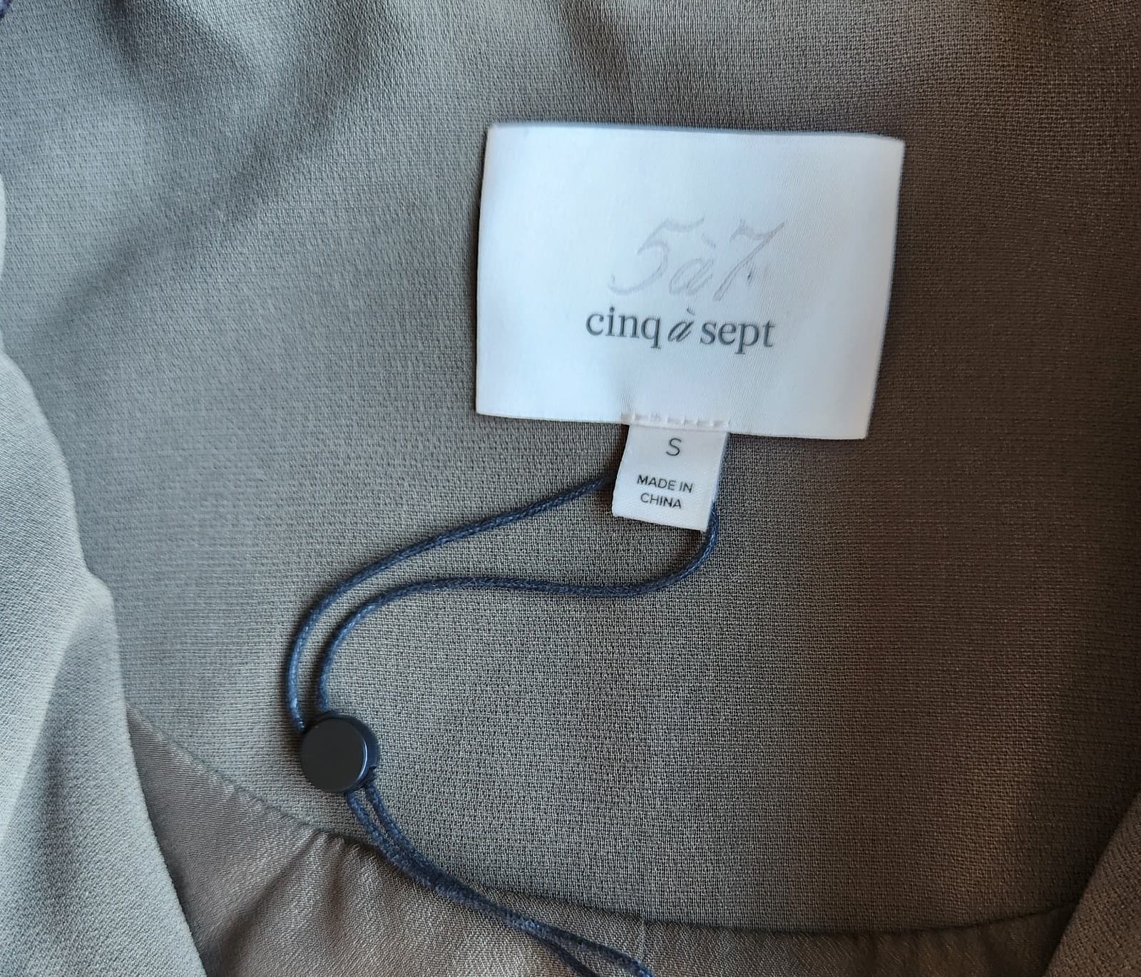 Cinq A Sept Leia Silk-Ruffle Bomber Jacket Zip-Up Pocket Olive Green Women's S - Thumbnail 11