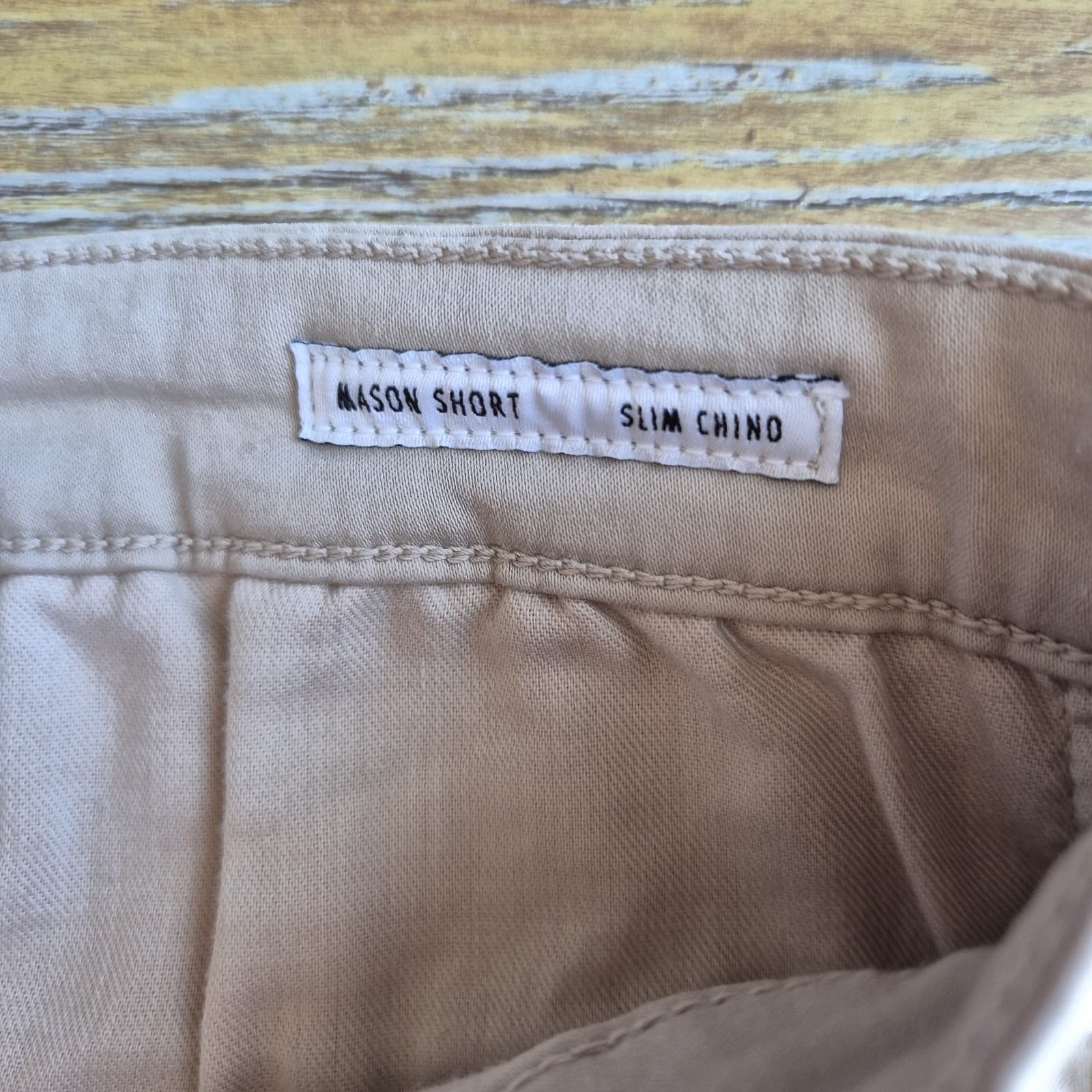 EDWIN Mason Oyster Slim Chino Shorts Stretch Cotton Blend Men's 30 Made in USA - Thumbnail 5
