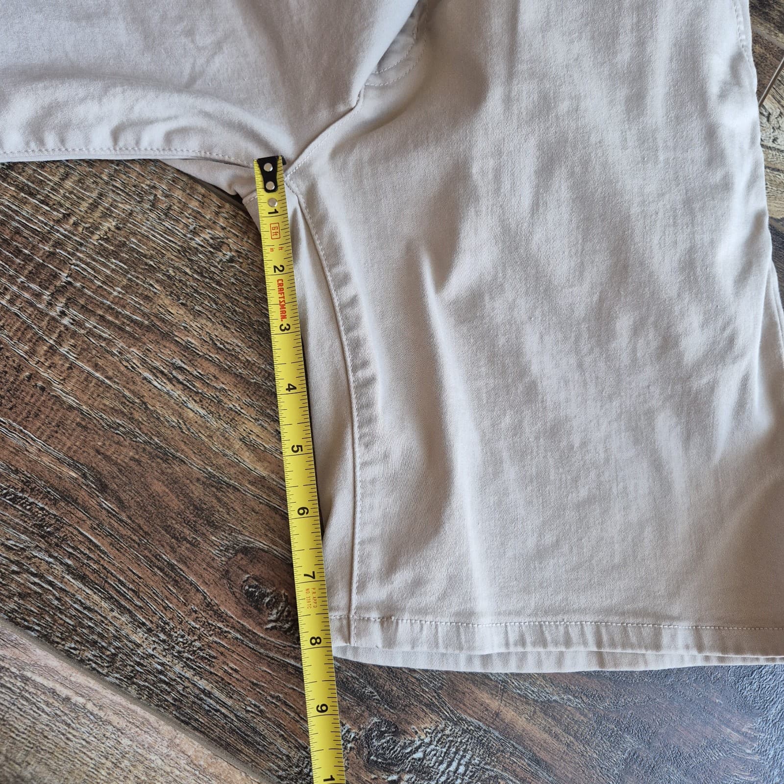 EDWIN Mason Oyster Slim Chino Shorts Stretch Cotton Blend Men's 30 Made in USA - Thumbnail 10