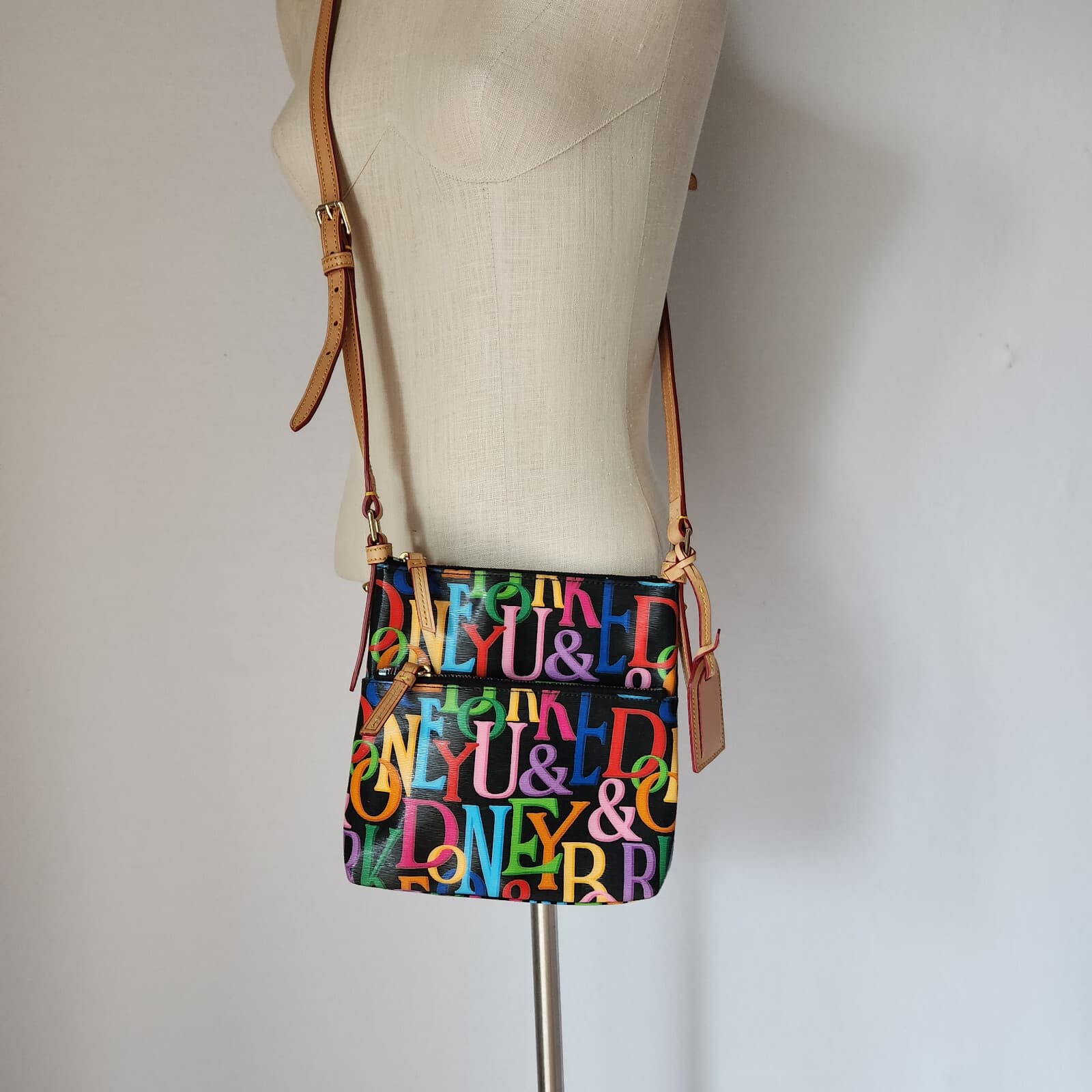 Dooney & Bourke Multicolor Grafica Retro Crossbody Bag Leather Polyvinyl-Coated - Thumbnail 2